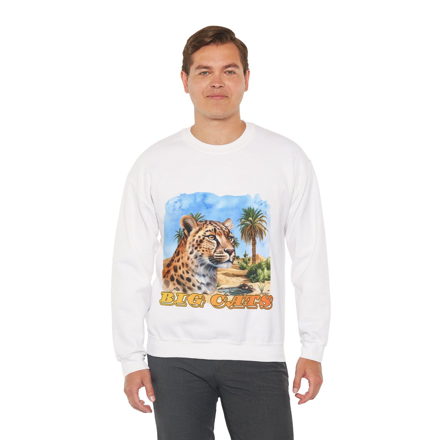 Men's Big Cats Cheetah Crewneck Sweatshirt