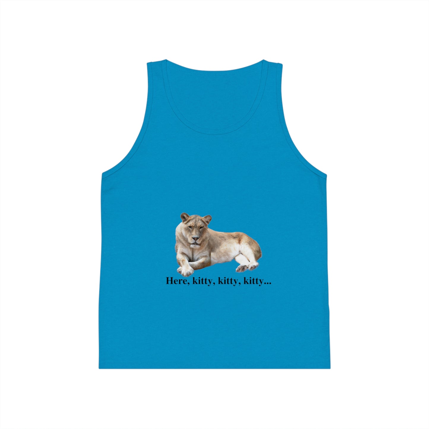 Kid's Lioness Big Cats Jersey Tank Top