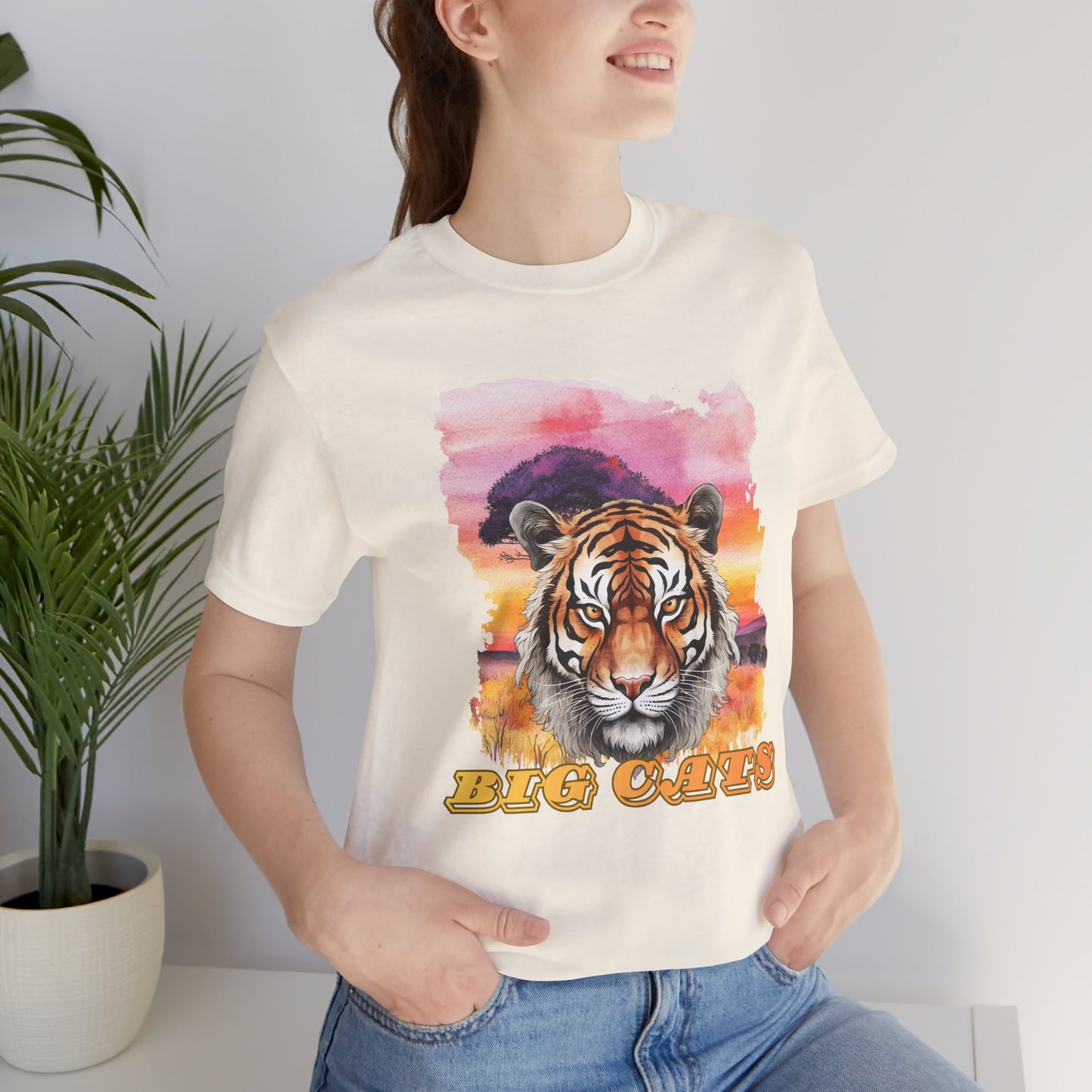 Women's Tiger Big Cats Short Sleeve Tee