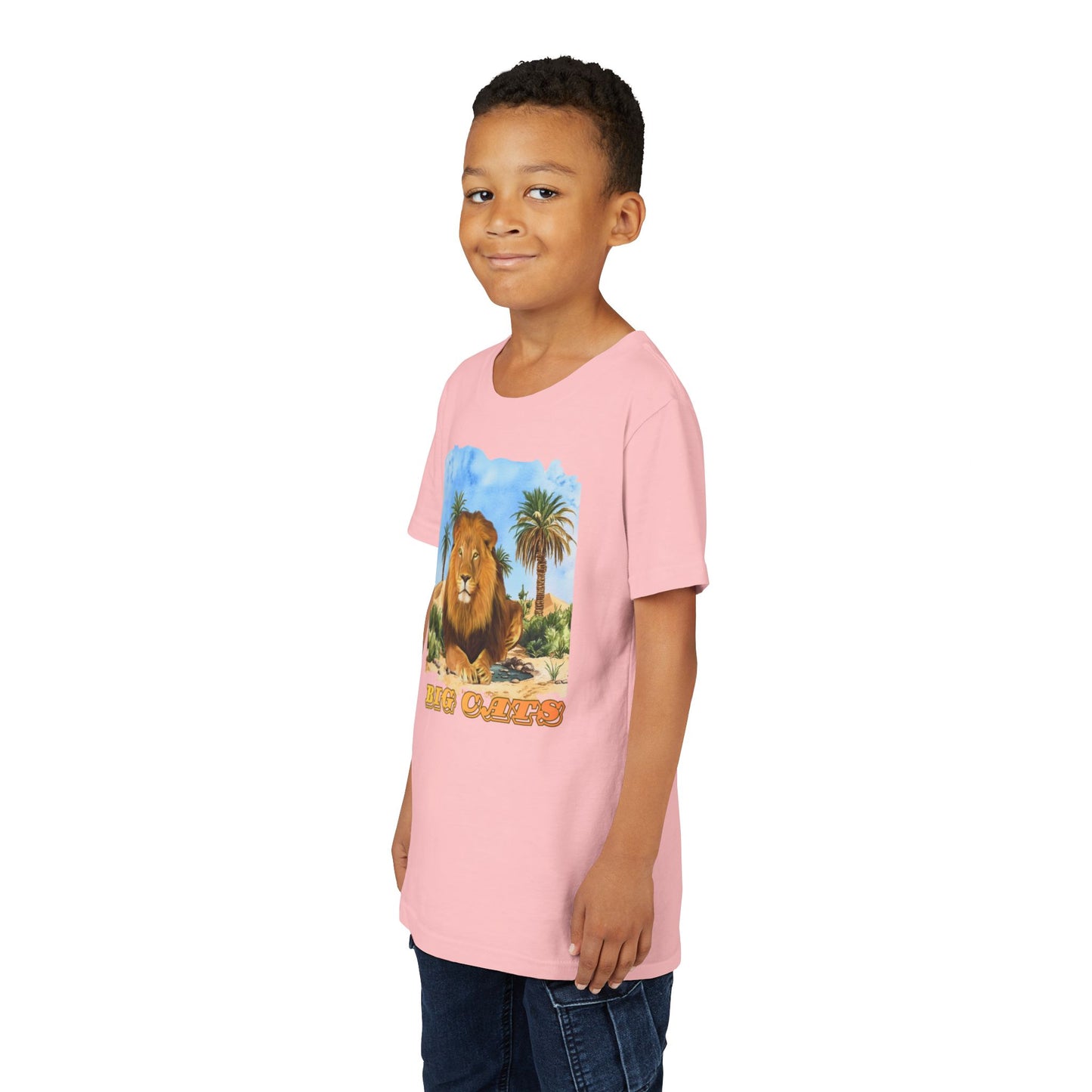 Boy's Lion Big Cats Short Sleeve Tee