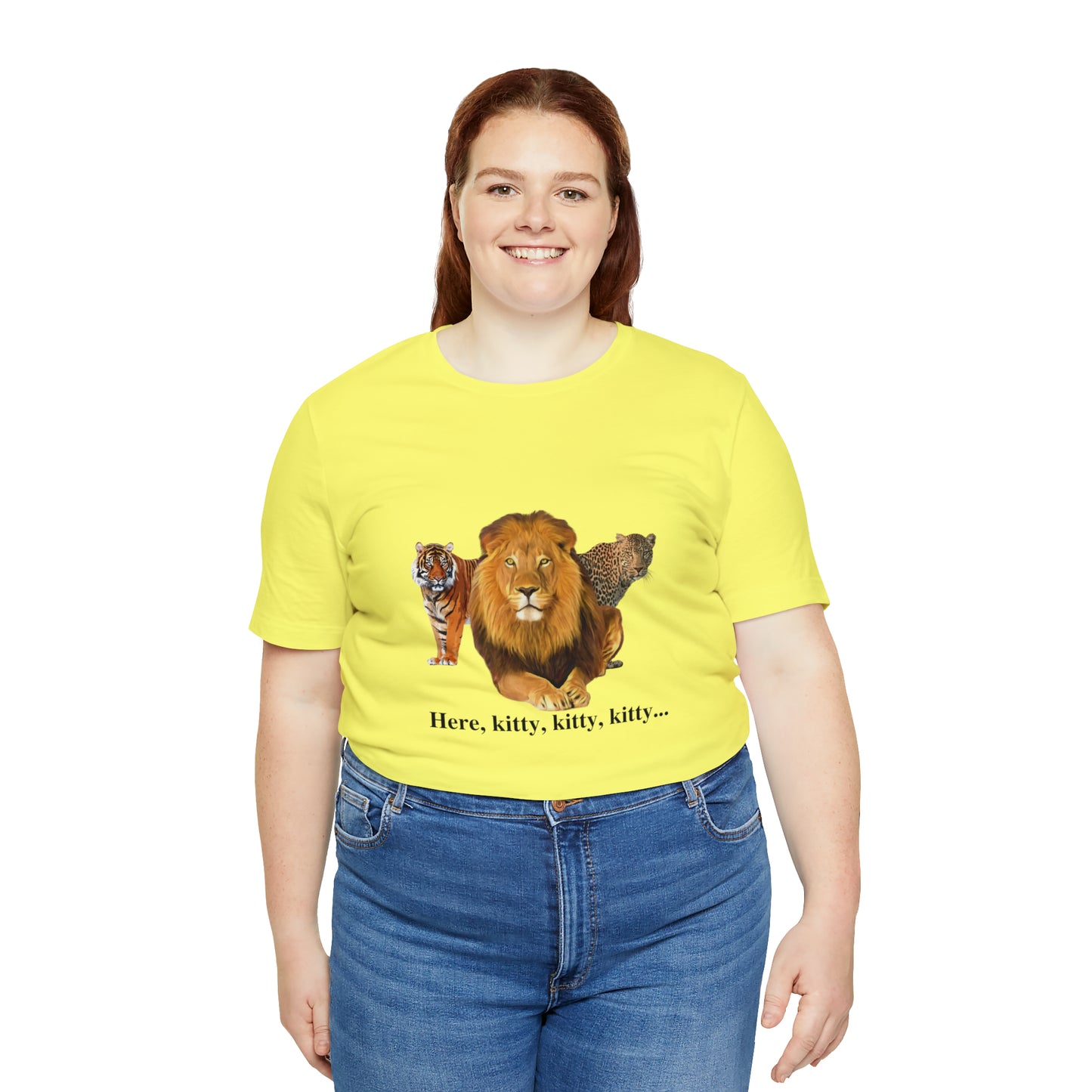 Unisex Big Cats Lion Short Sleeve Tee