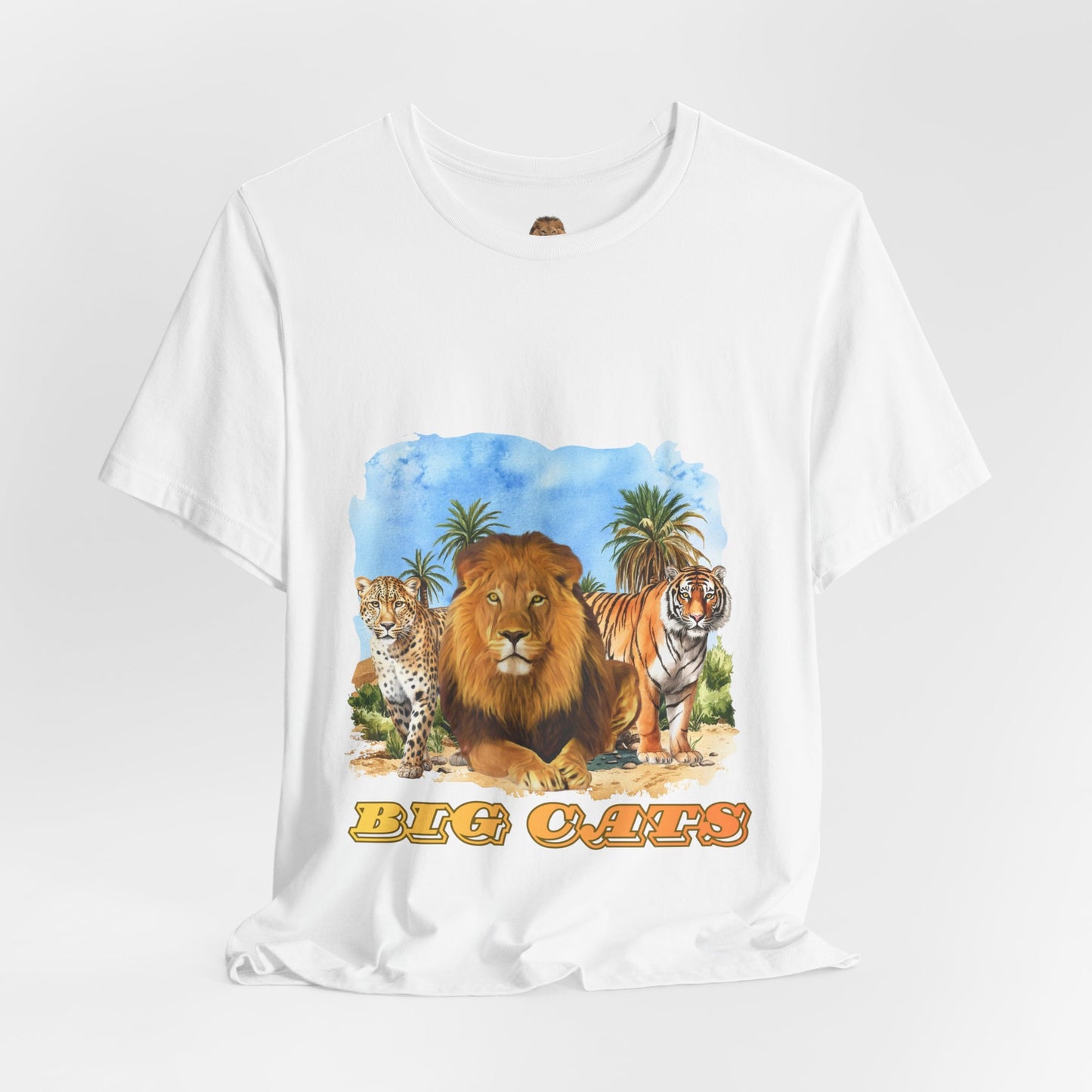 Men's Big Cats Trio Tee - Lion, Cheetah, and Tiger