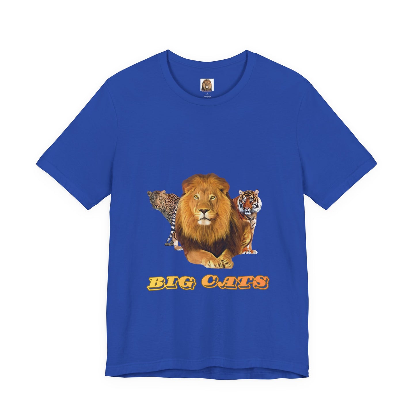 Unisex Big Cats Lion Short Sleeve Tee