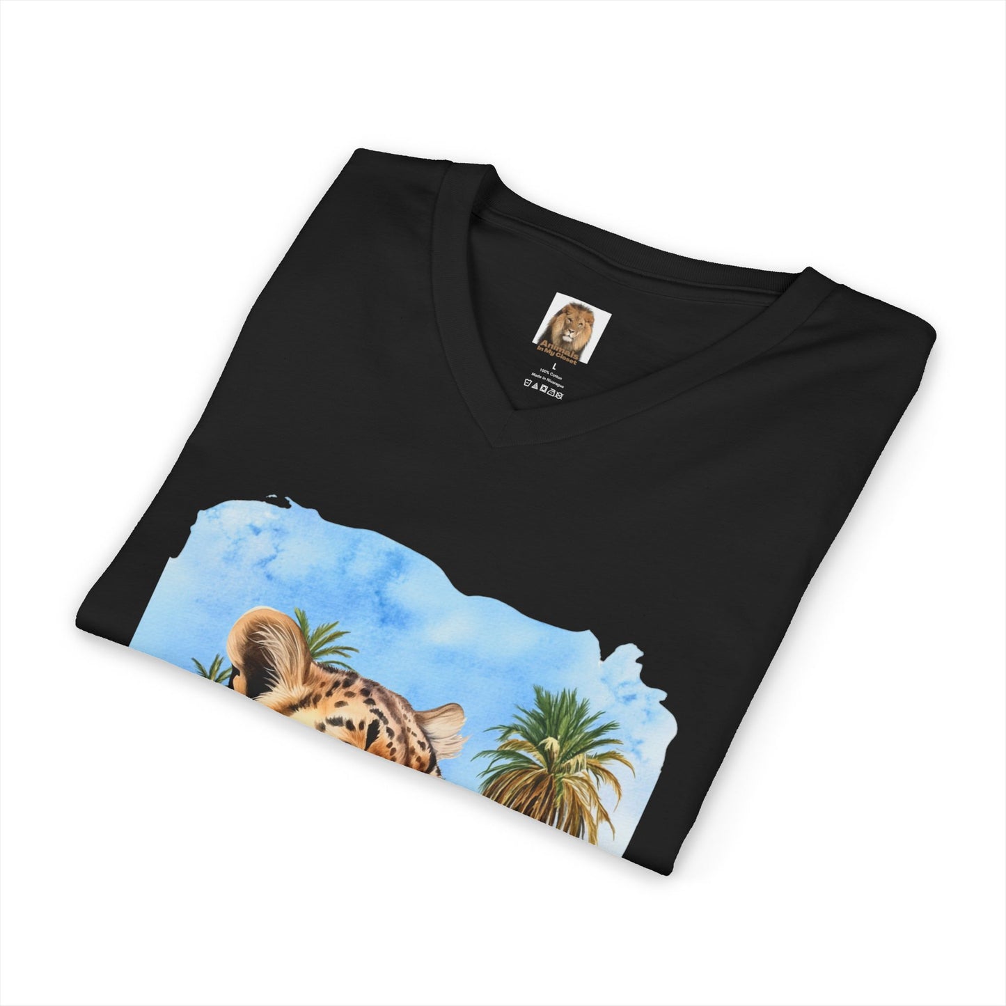 Men's Big Cats Cheetah V-Neck Tee
