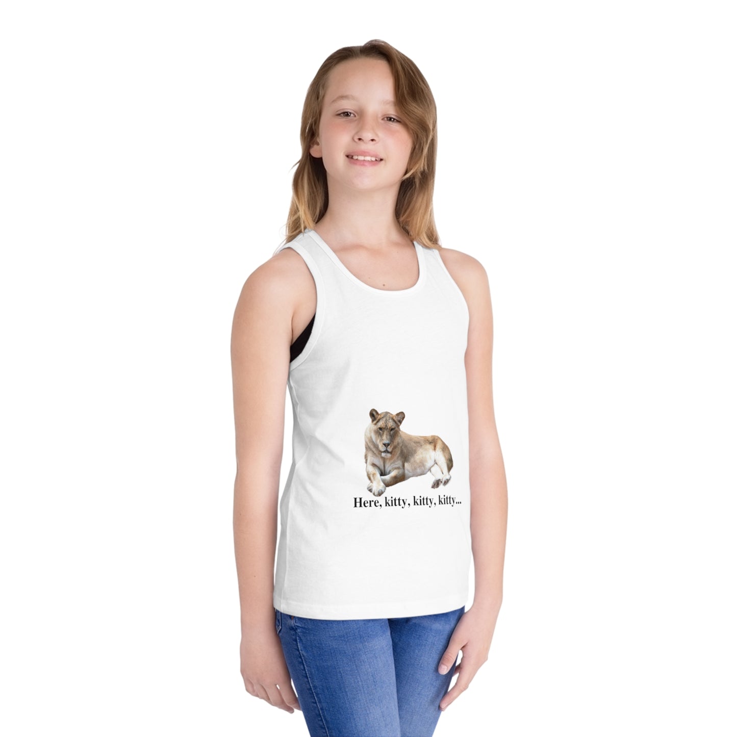 Kid's Lioness Big Cats Jersey Tank Top