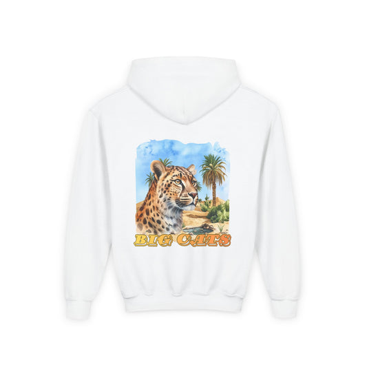 Girl's Big Cats Cheetah Graphic Hooded Sweatshirt