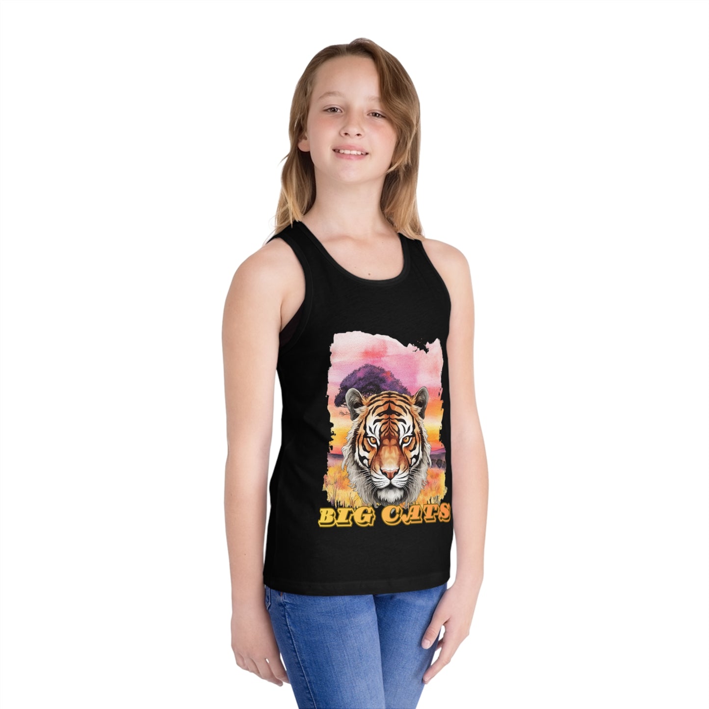 Girls Big Cats Tiger Tank Top
