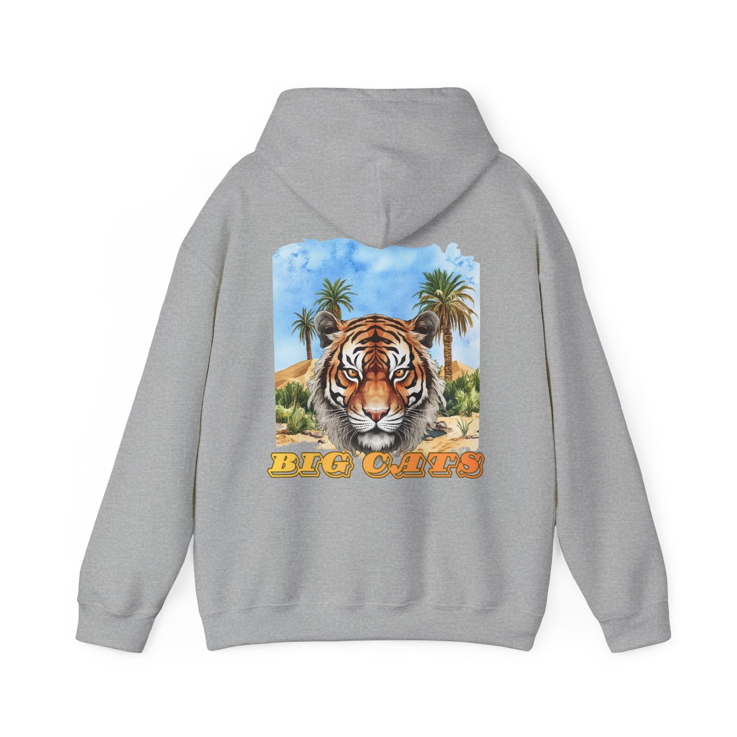 Mens Tiger "Big Cats" Pullover Hooded Sweatshirt