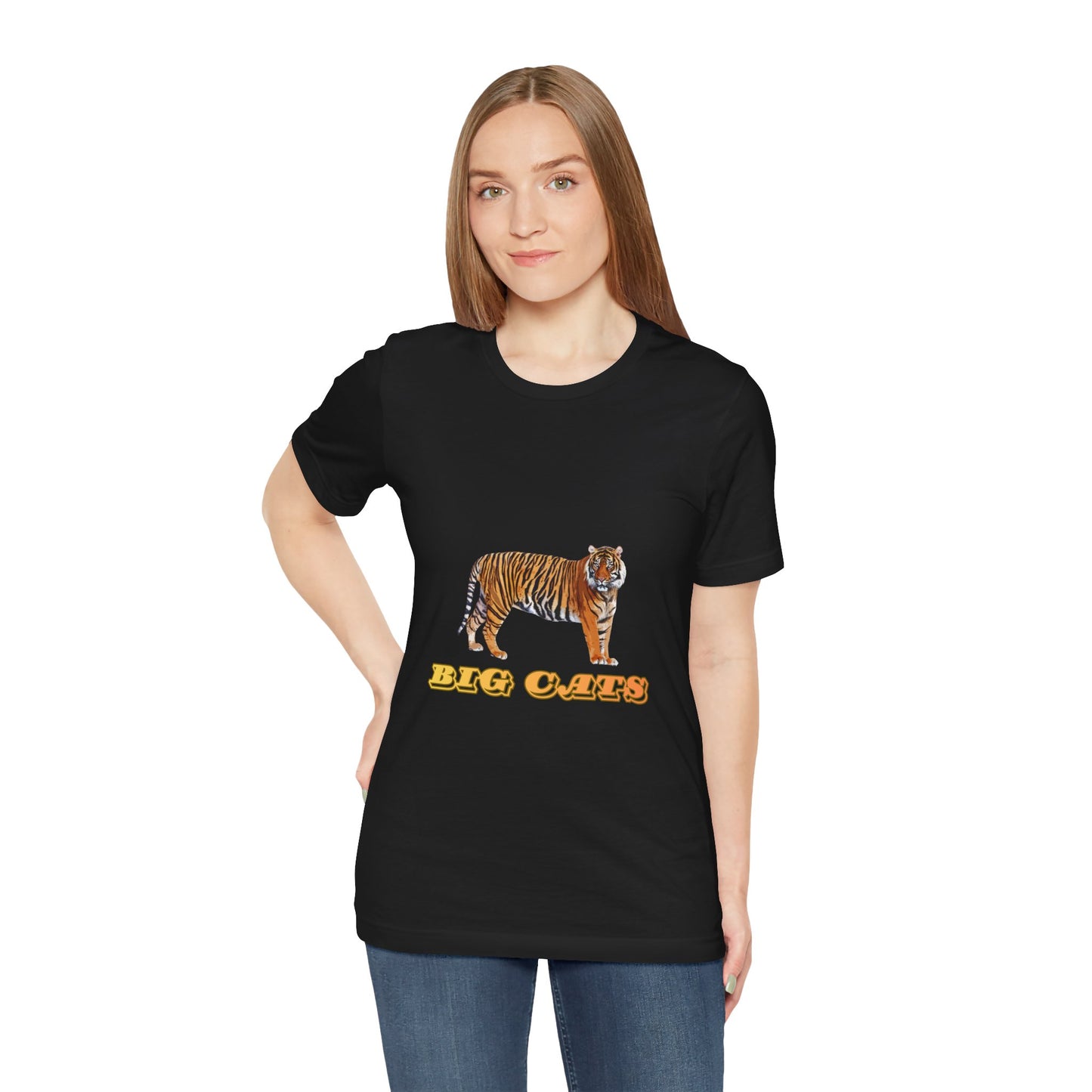 Unisex Tiger Big Cats Short Sleeve Tee