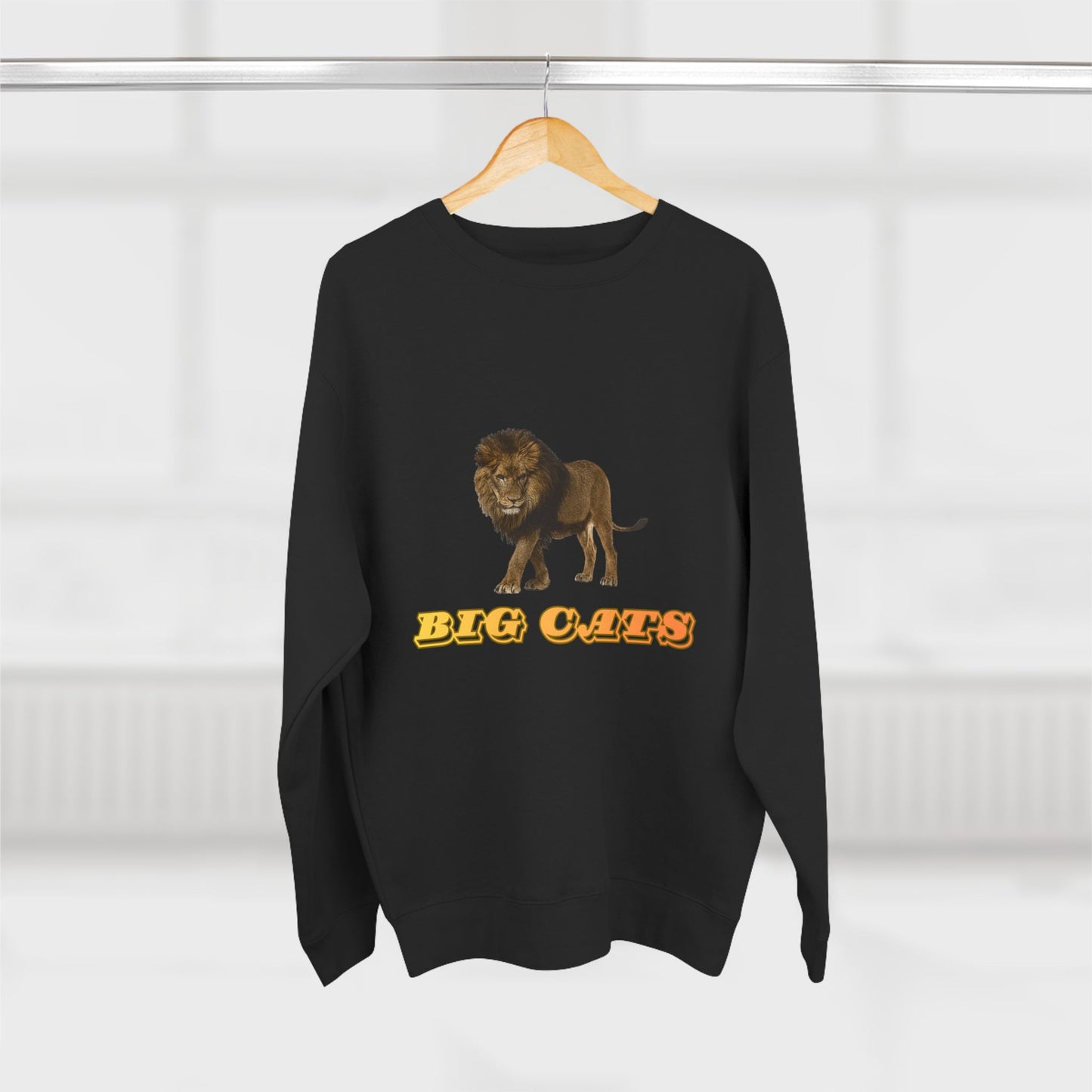 Unisex Premium Lion Big Cats Crewneck Sweatshirt