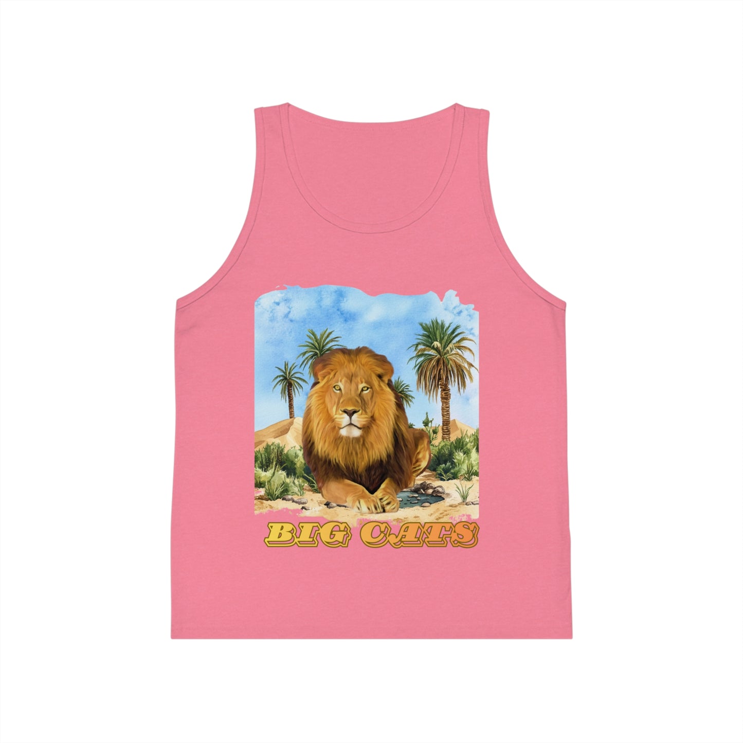 Boy's Lion Big Cats Jersey Tank Top