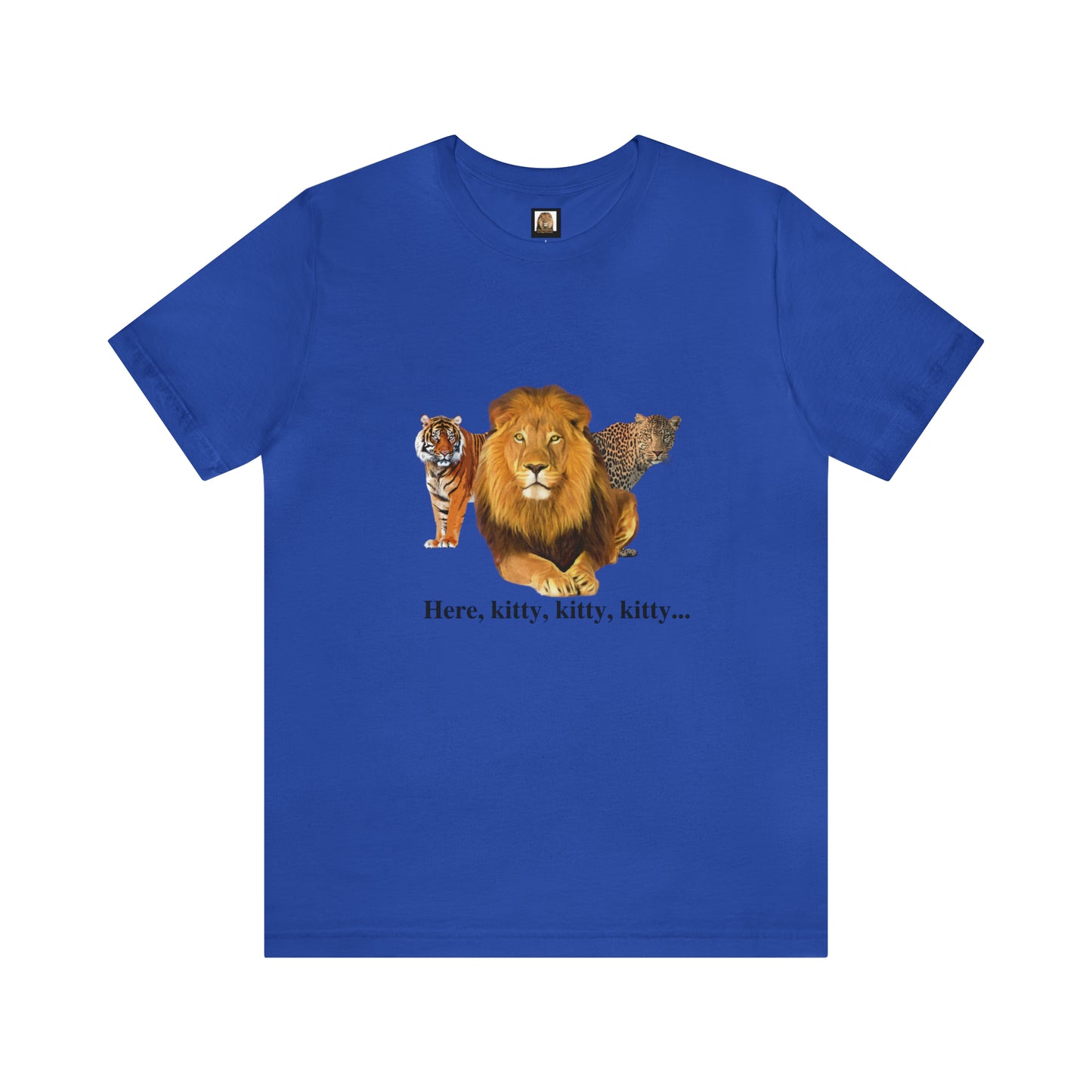 Unisex Big Cats Lion Short Sleeve Tee