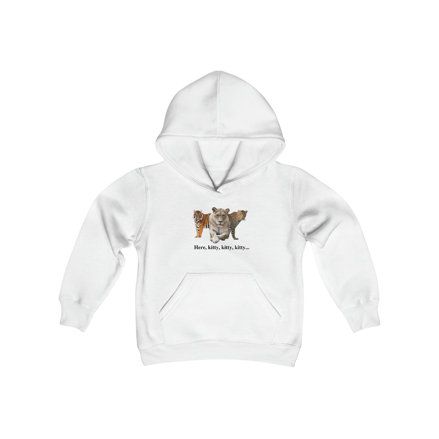 Youth Big Cats Lioness Hooded Sweatshirt