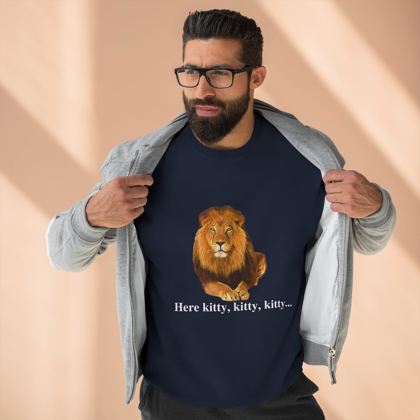 Unisex Premium Lion Big Cats Crewneck Sweatshirt