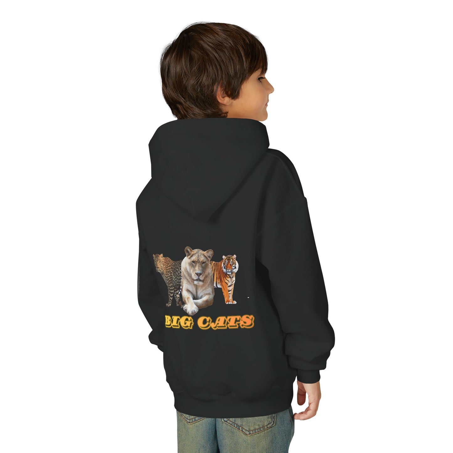 Youth Big Cats Lioness Hooded Sweatshirt