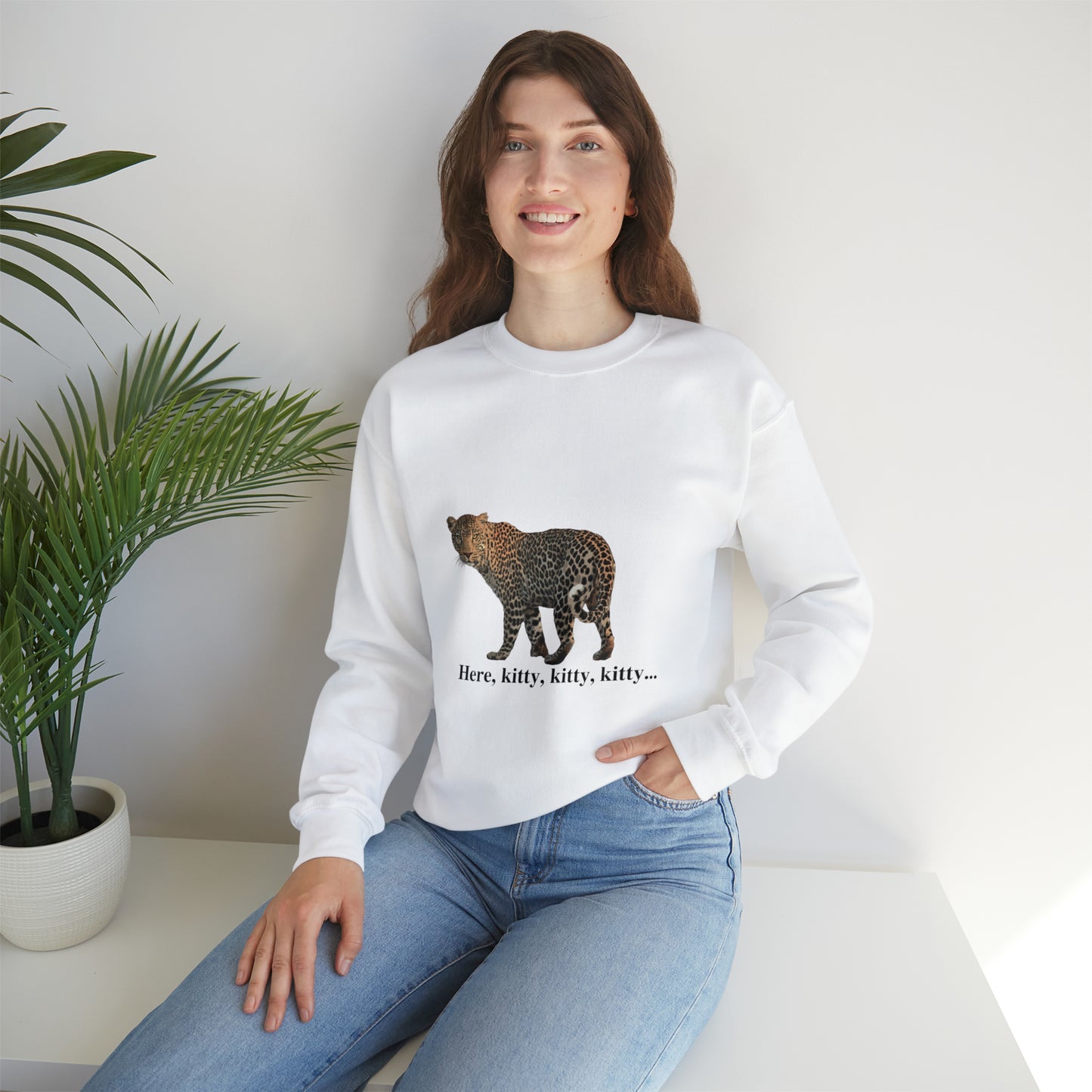 Unisex Leopard Big Cats Crewneck Sweatshirt