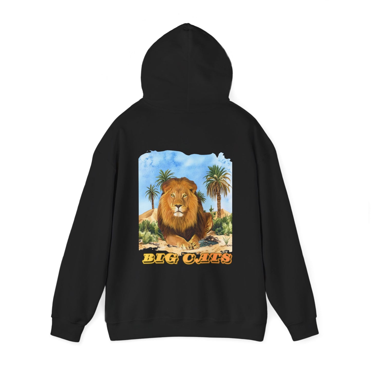 Men's Lion Big Cats Graphic Pullover Hoodie