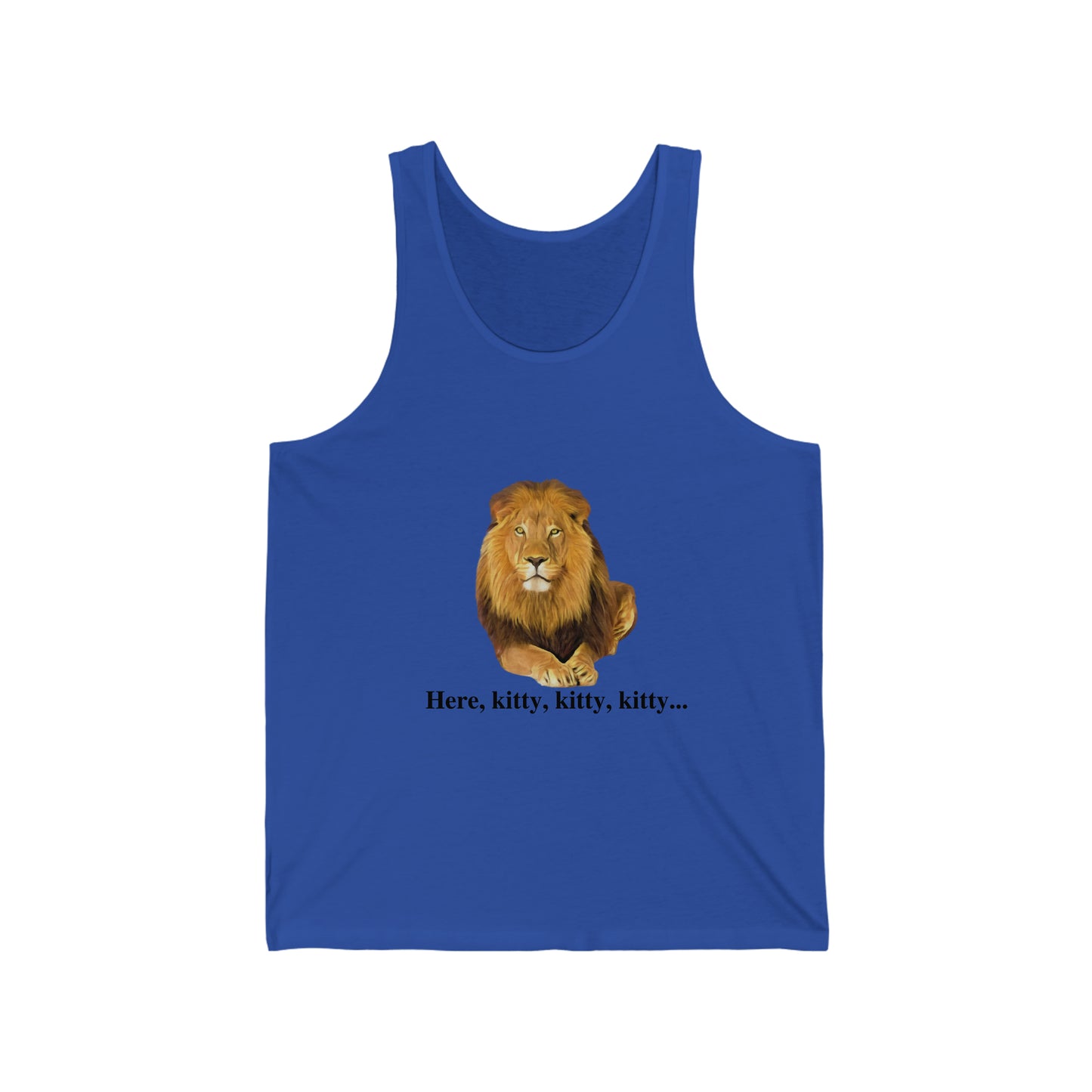 Unisex Lion Big Cats Jersey Tank