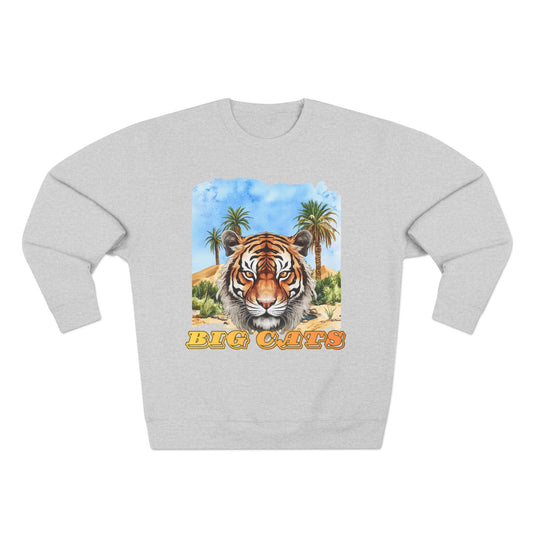 Men's Big Cats Tiger Premium Crewneck Sweatshirt