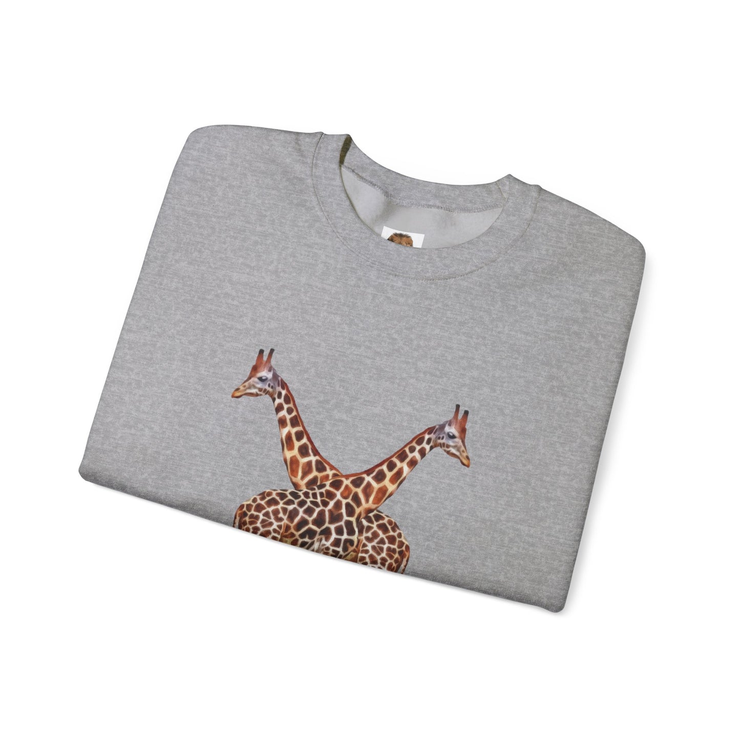 Giraffe Couple Crewneck Sweatshirt For Animal Lovers