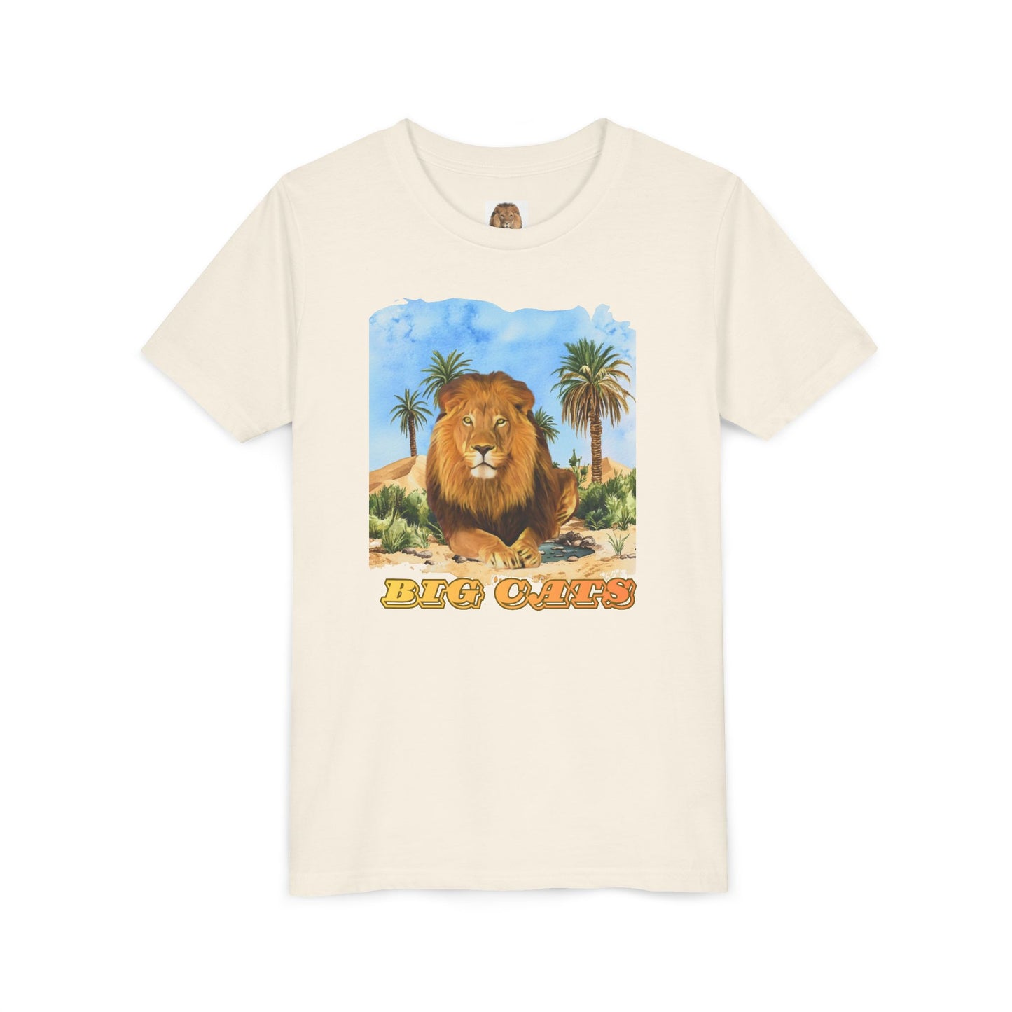 Boy's Lion Big Cats Short Sleeve Tee