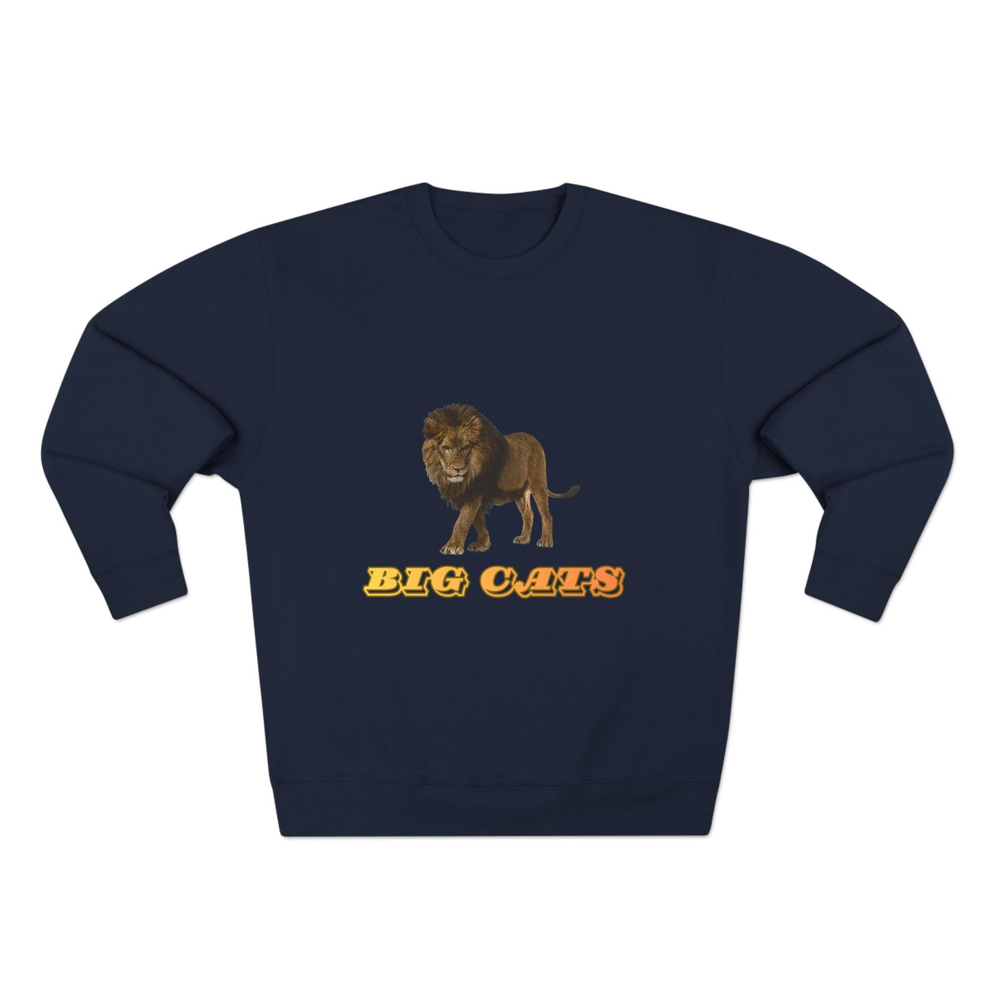 Unisex Premium Lion Big Cats Crewneck Sweatshirt