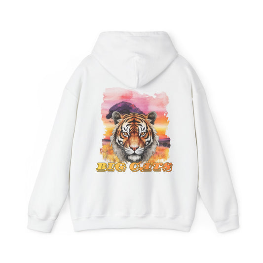 Womens Big Cats Tiger Hooded Sweatshirt