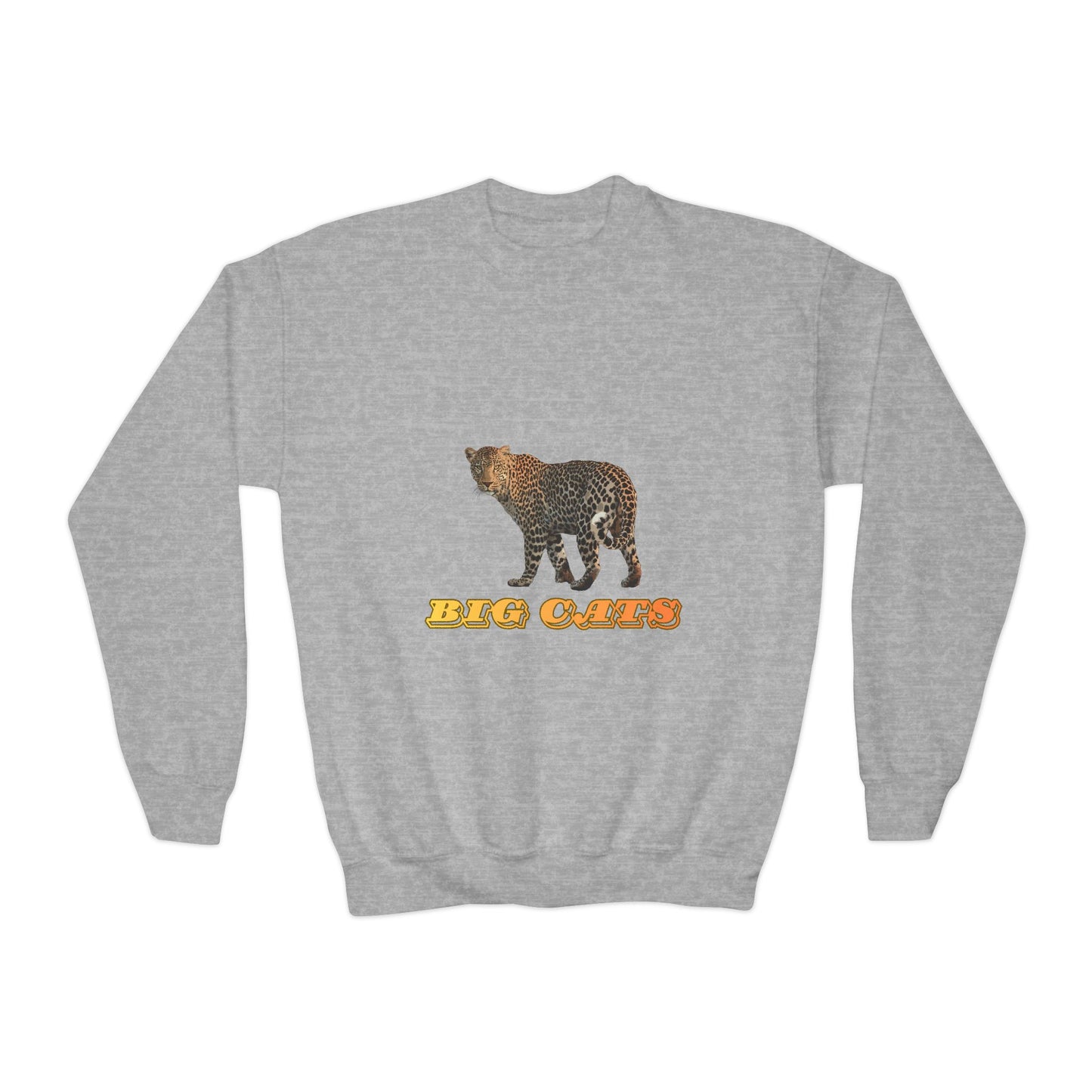 Youth Leopard Big Cats Crewneck Sweatshirt