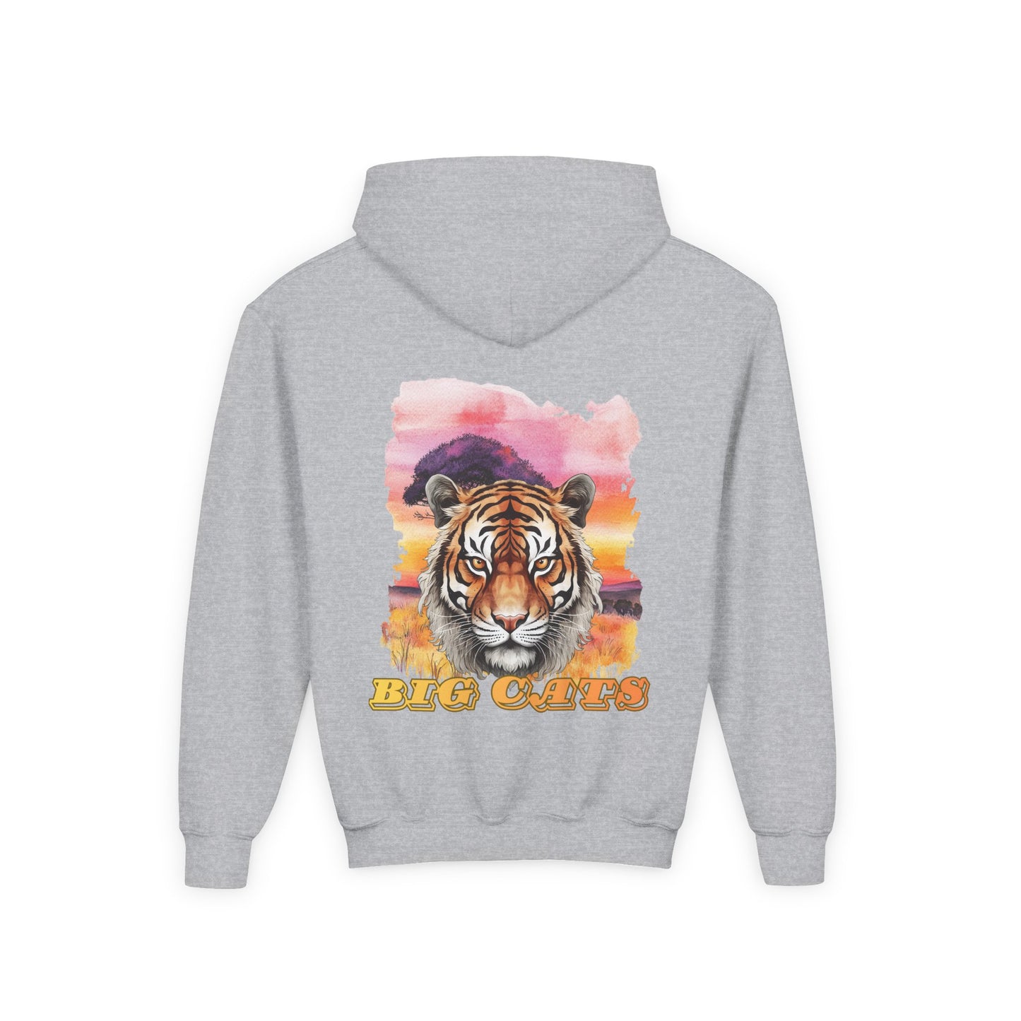 Girl's Big Cats Tiger Hooded Sweatshirt