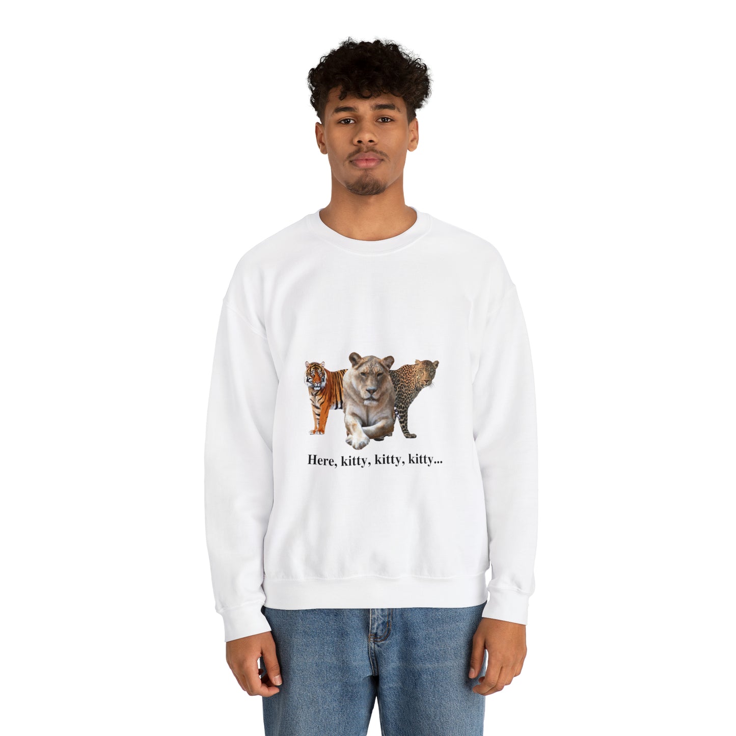 Unisex Big Cats Lioness Crewneck Sweatshirt