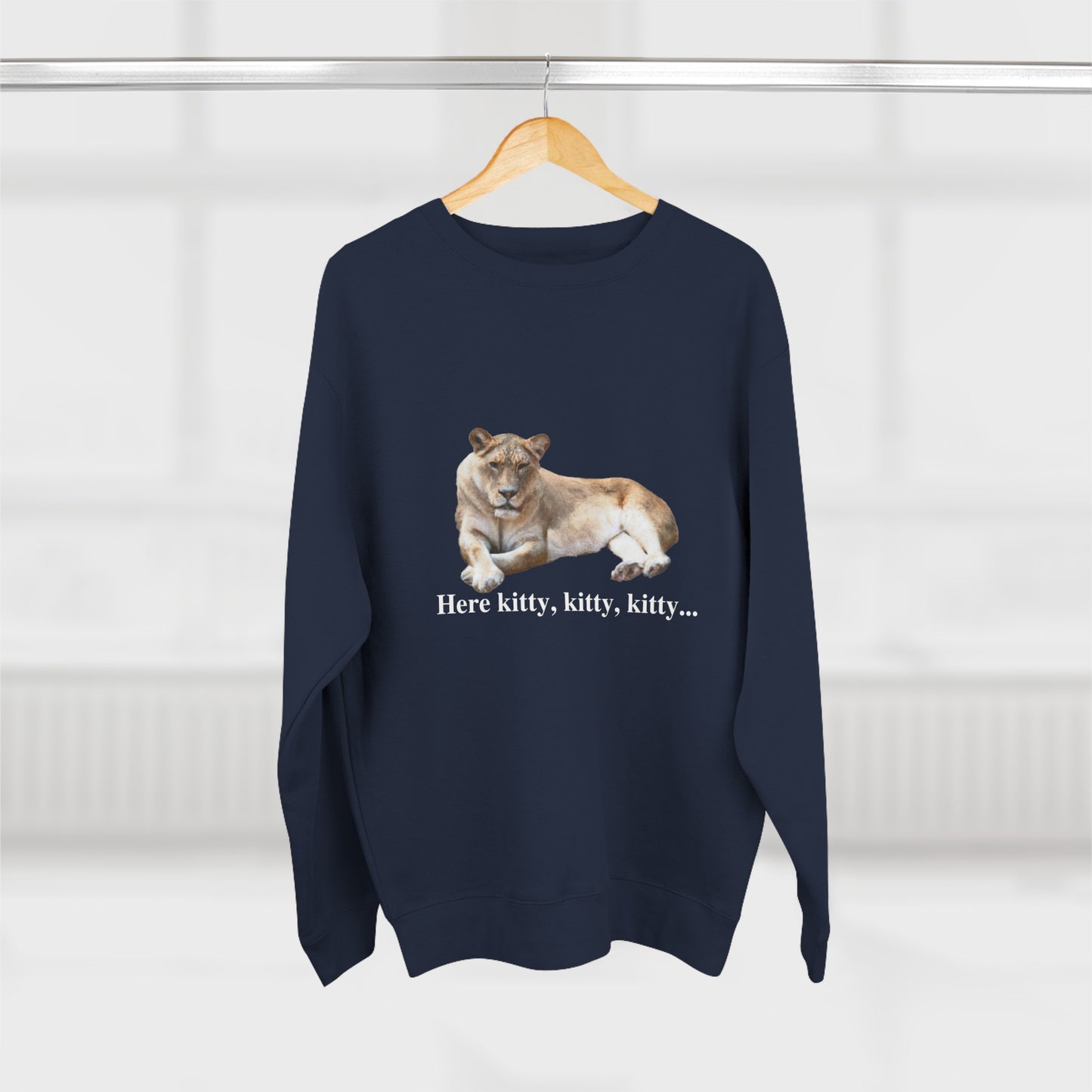 Unisex Premium Lioness Big Cats Crewneck Sweatshirt