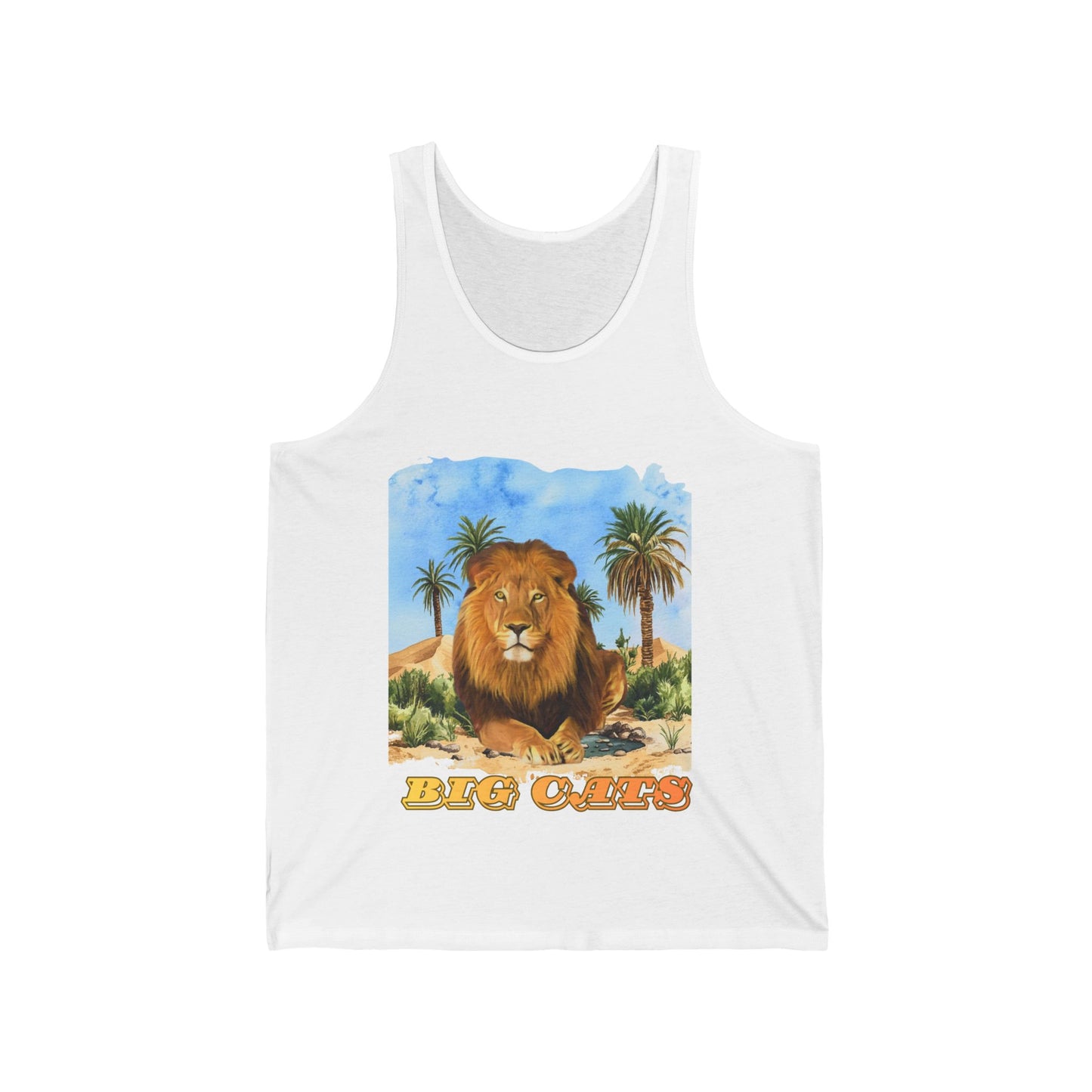 Men's Big Cats Lion Graphic Tank Top