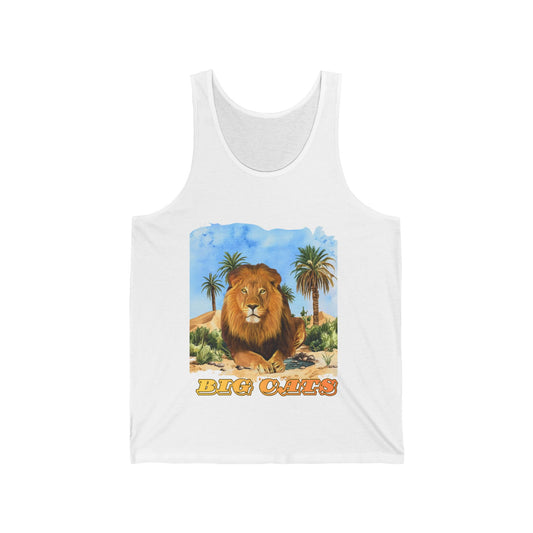 Men's Big Cats Lion Graphic Tank Top