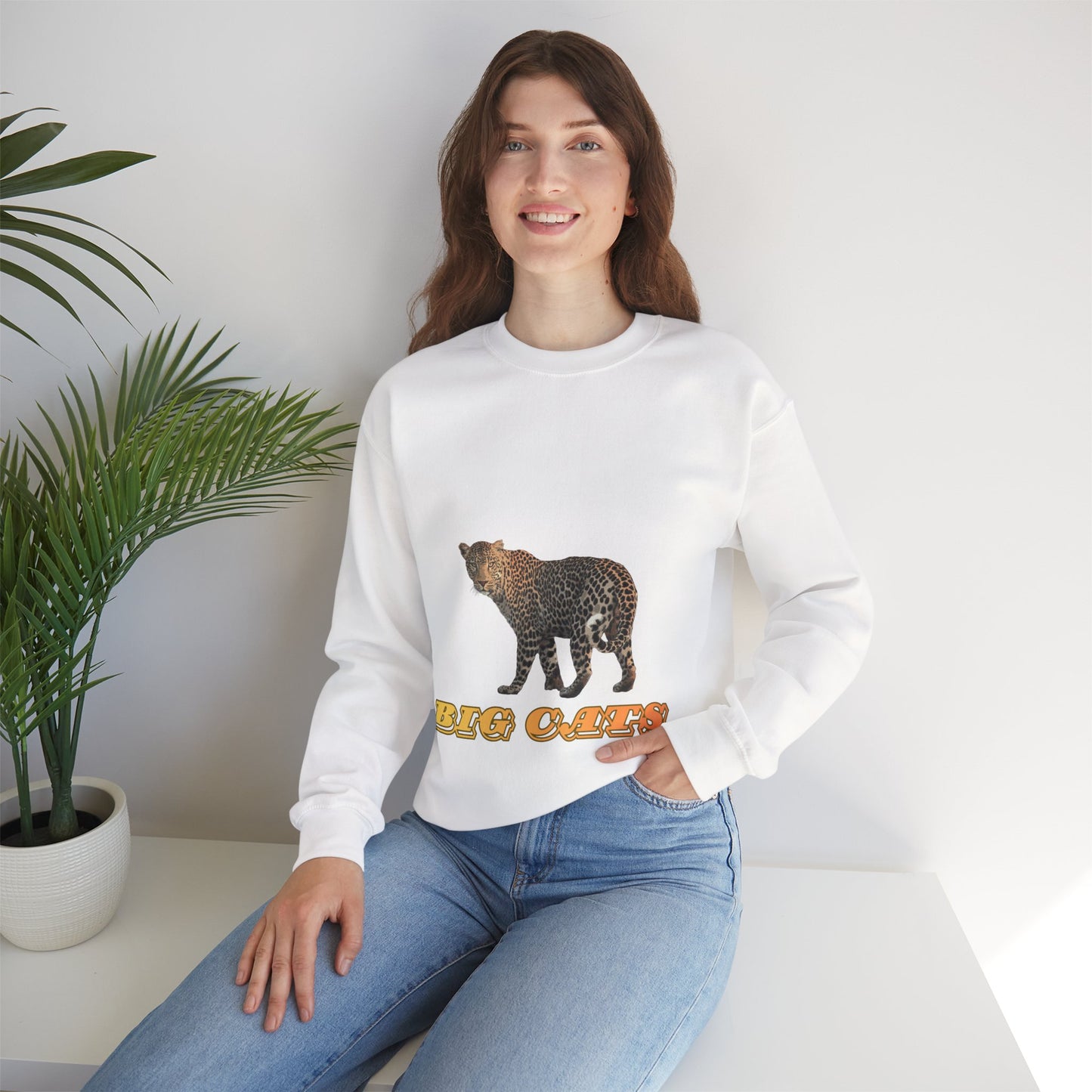 Unisex Leopard Big Cats Crewneck Sweatshirt