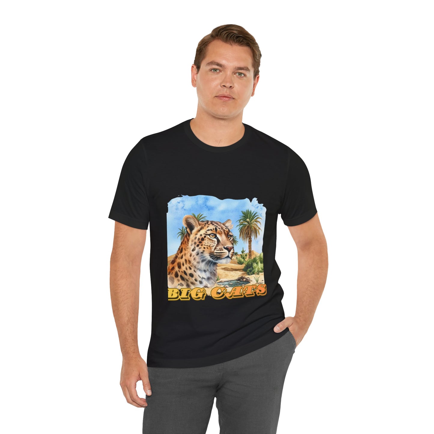 Cheetah Graphic Tee – 'Big Cats' Vintage Safari T-Shirt