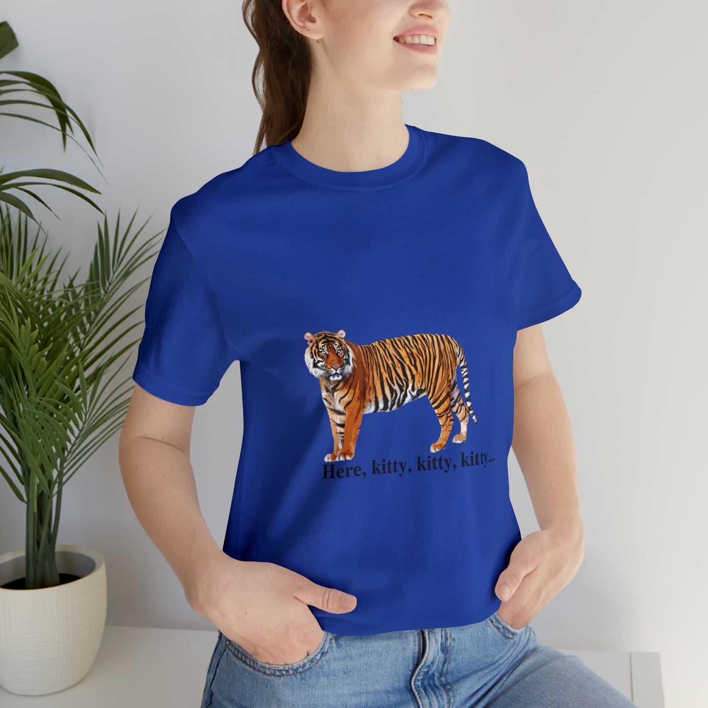 Unisex Tiger Big Cats Short Sleeve Tee