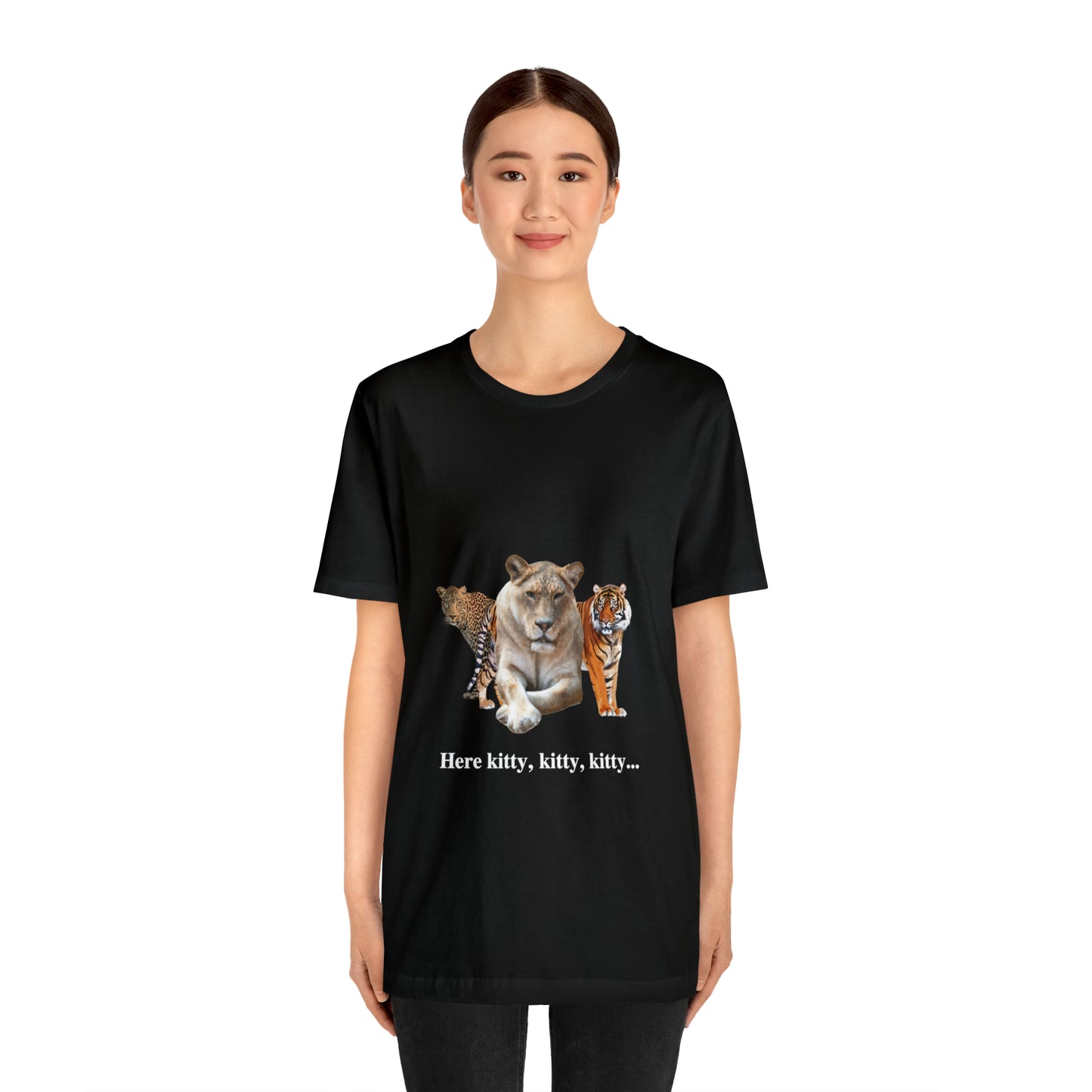 Unisex Big Cats Lioness Short Sleeve Tee