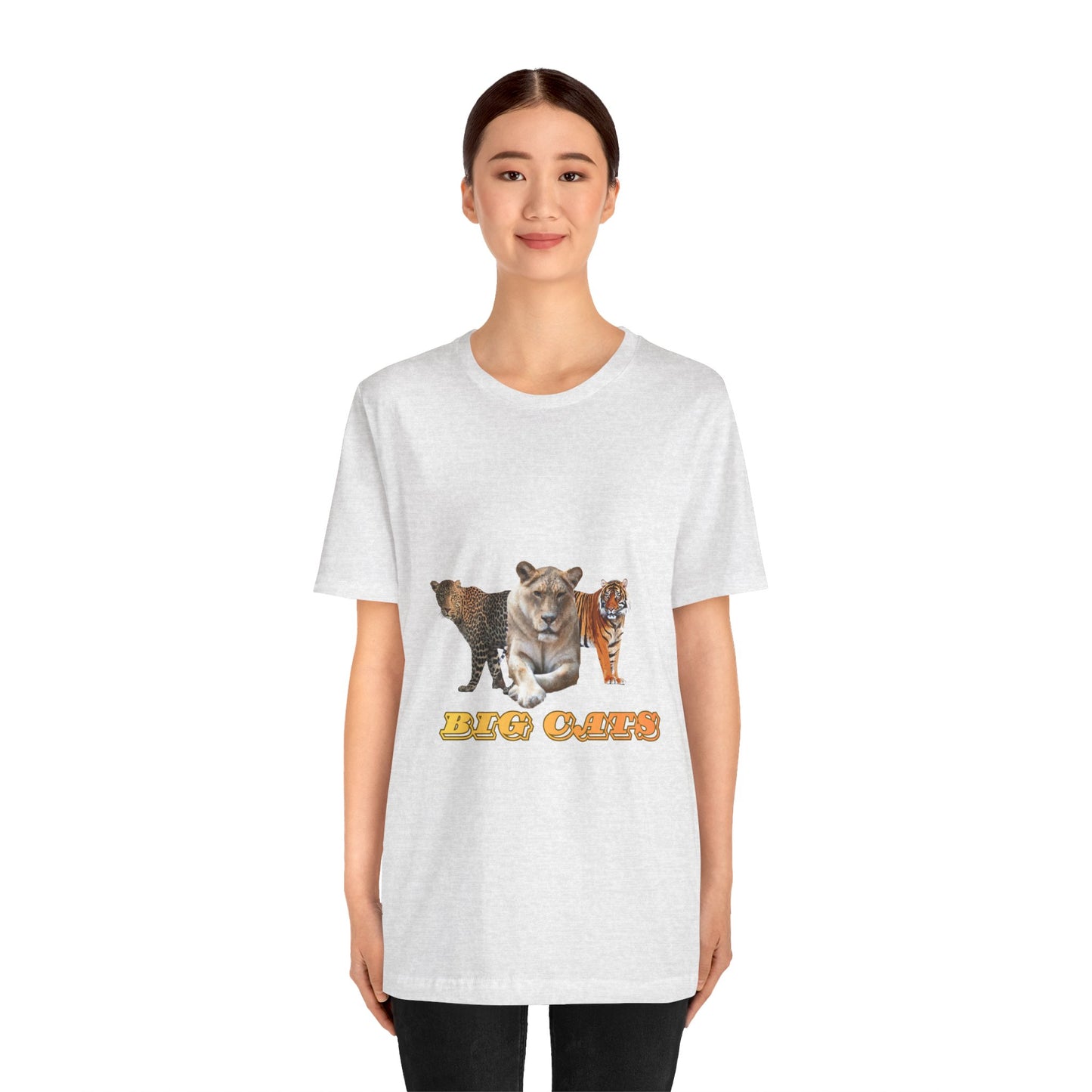 Unisex Big Cats Lioness Short Sleeve Tee