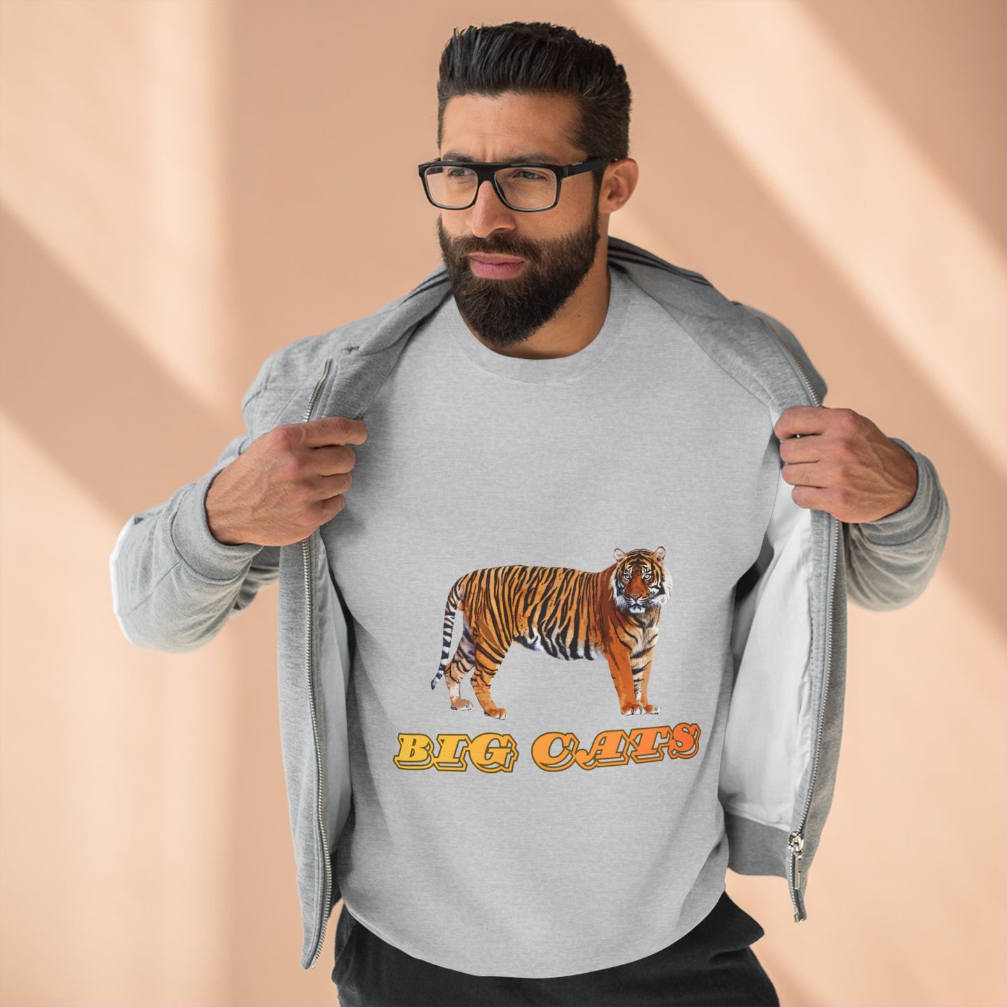 Unisex Premium Tiger Big Cats Crewneck Sweatshirt