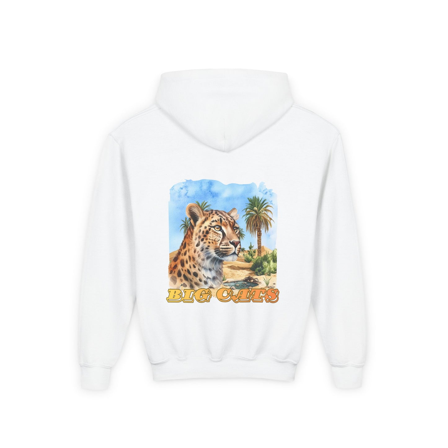 Boys Big Cats Cheetah Hooded Sweatshirt