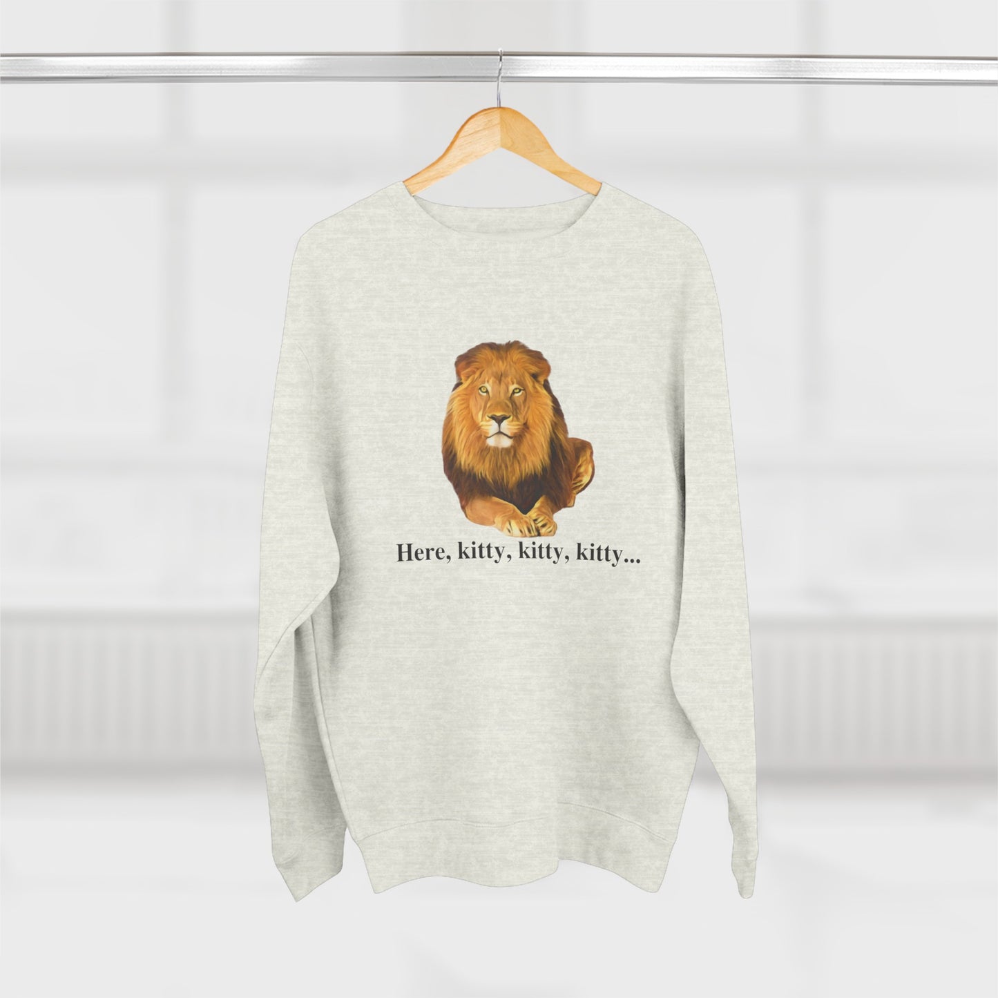 Unisex Premium Lion Big Cats Crewneck Sweatshirt