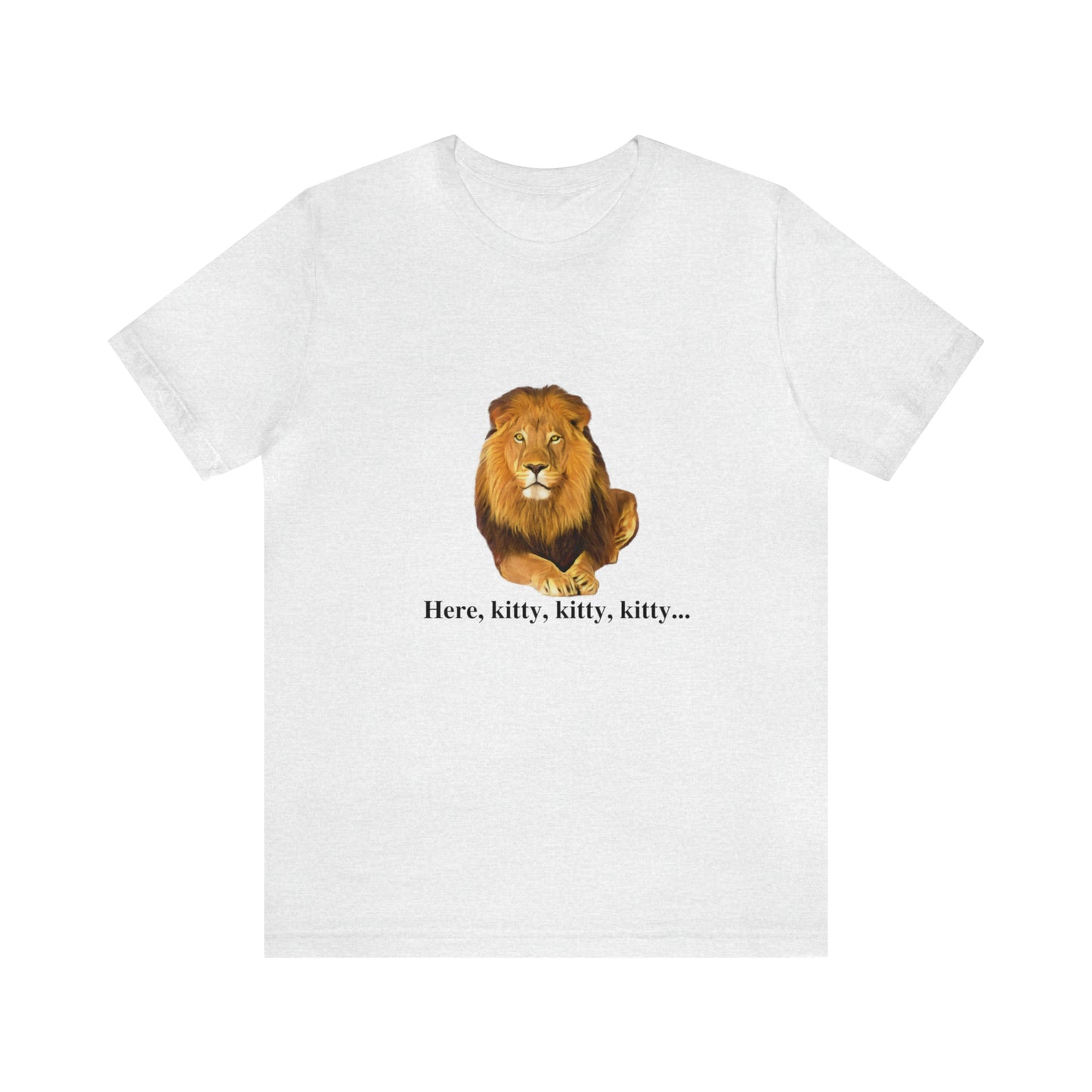 Unisex Lion Big Cats Short Sleeve Tee