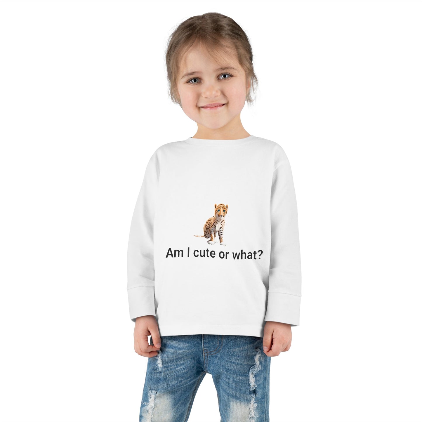 Toddler Little Cats Leopard Long Sleeve Tee