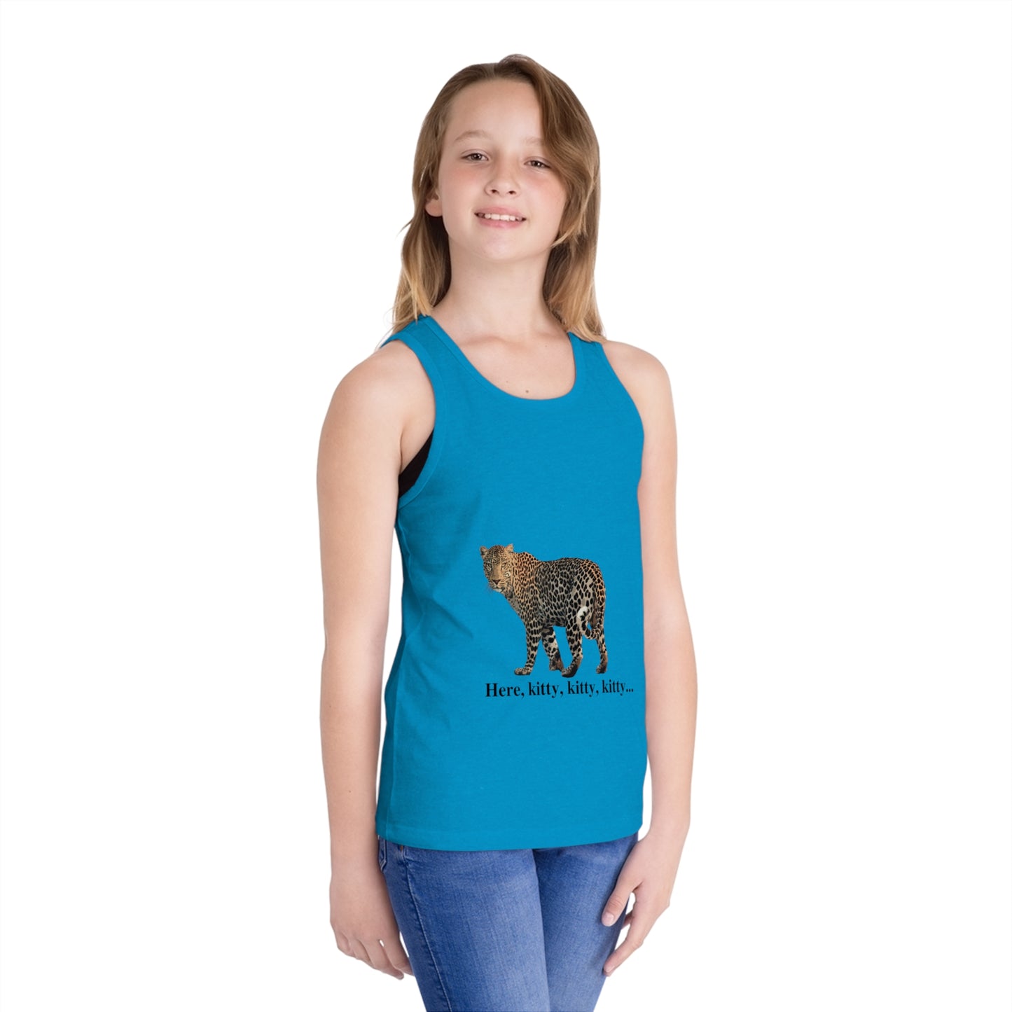 Kid's Leopard Jersey Tank Top