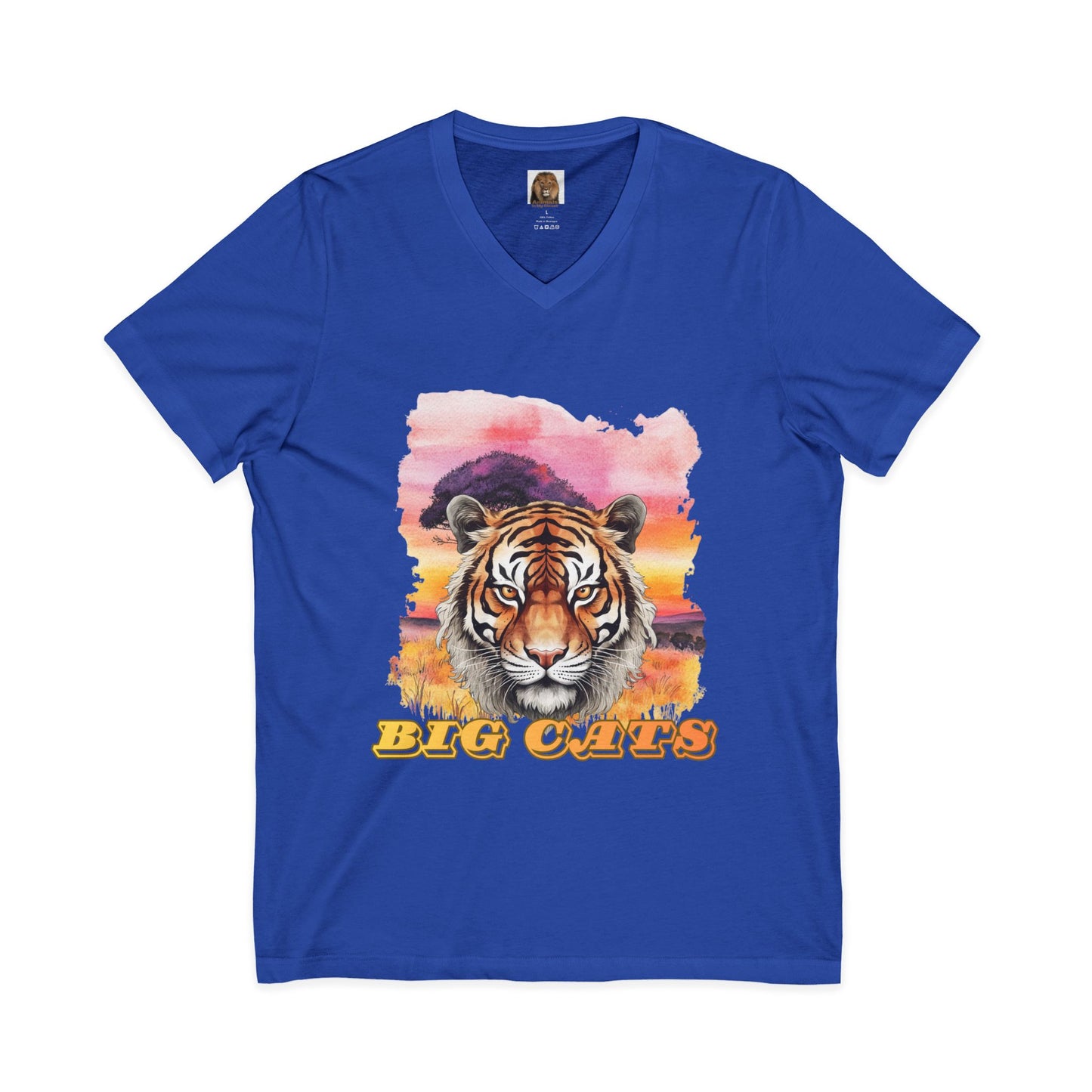 Women's Tiger Big Cats V-Neck Tee