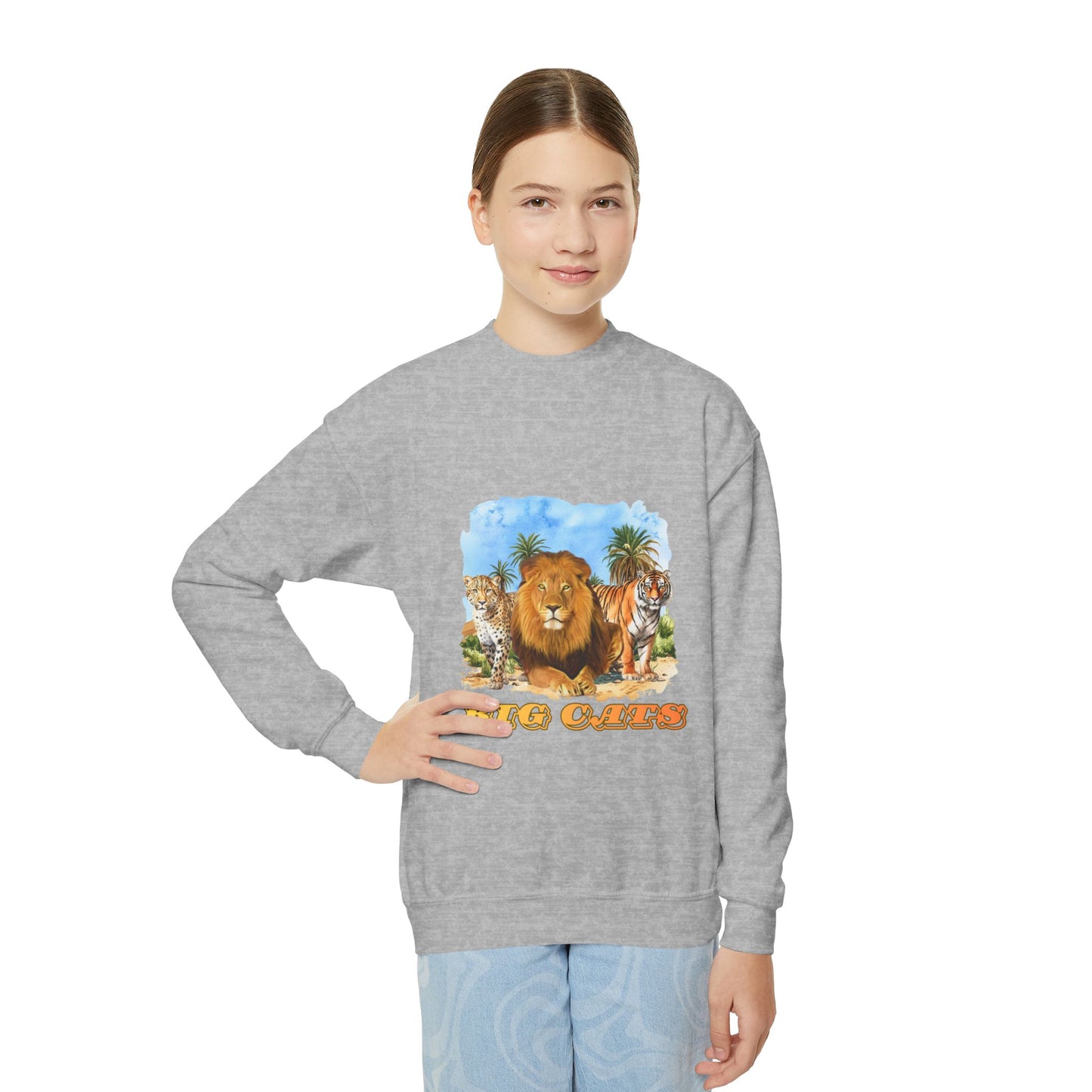 Youth Big Cats Crewneck Sweatshirt