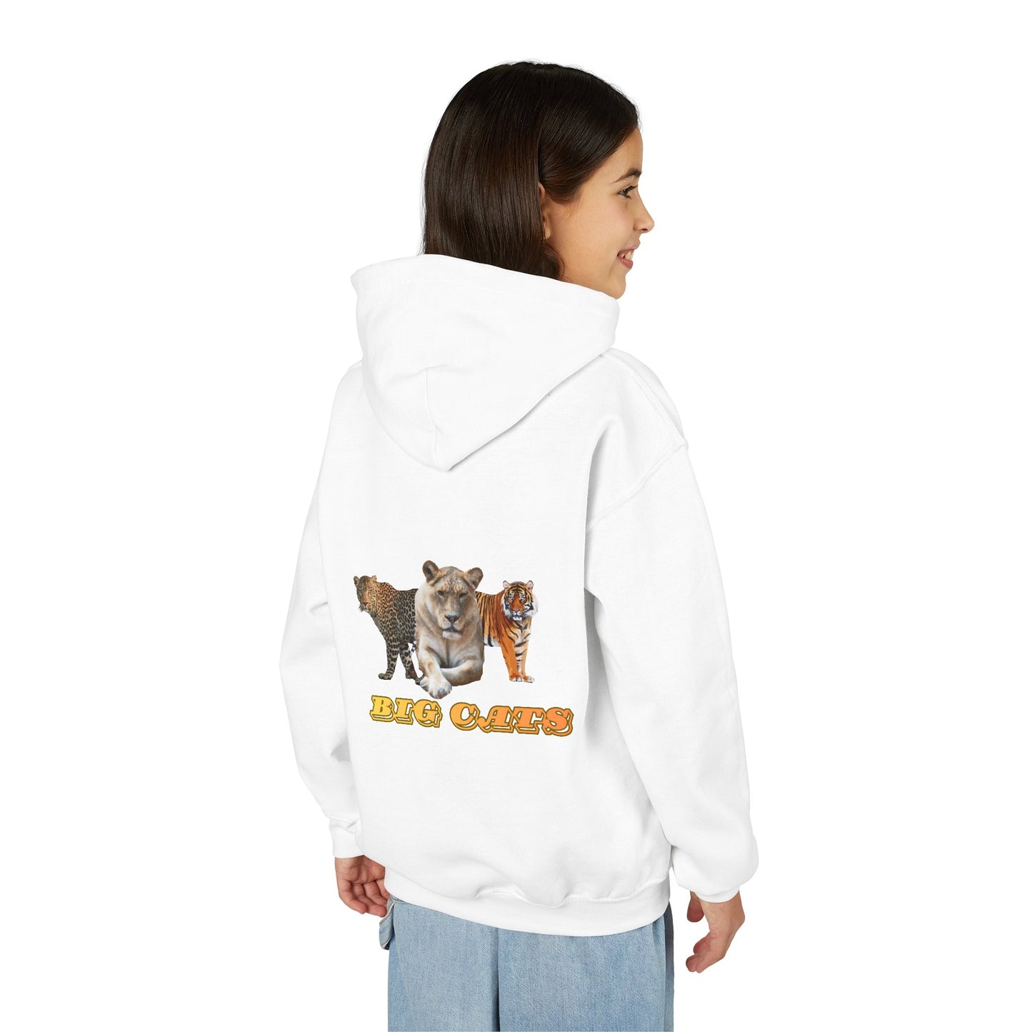 Youth Big Cats Lioness Hooded Sweatshirt