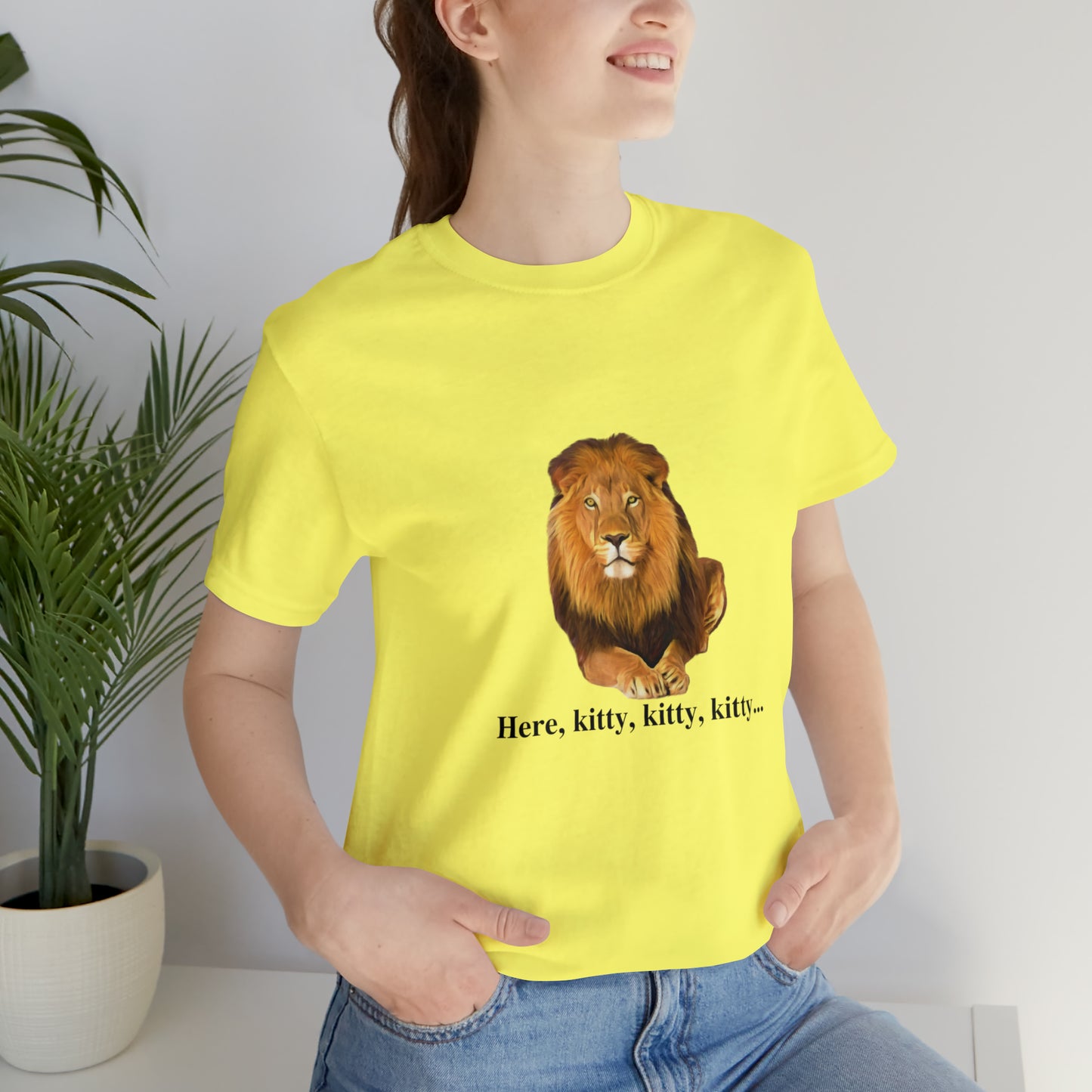 Unisex Lion Big Cats Short Sleeve Tee