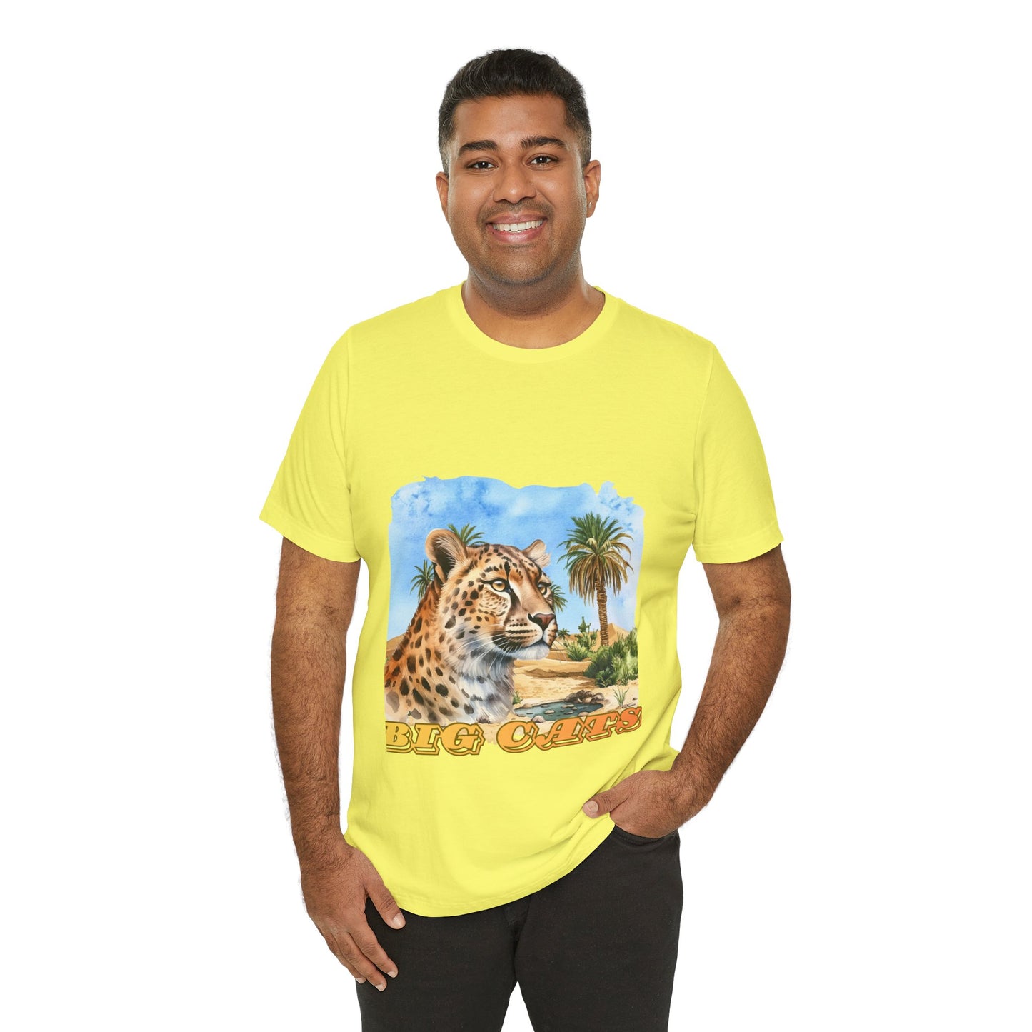Cheetah Graphic Tee – 'Big Cats' Vintage Safari T-Shirt