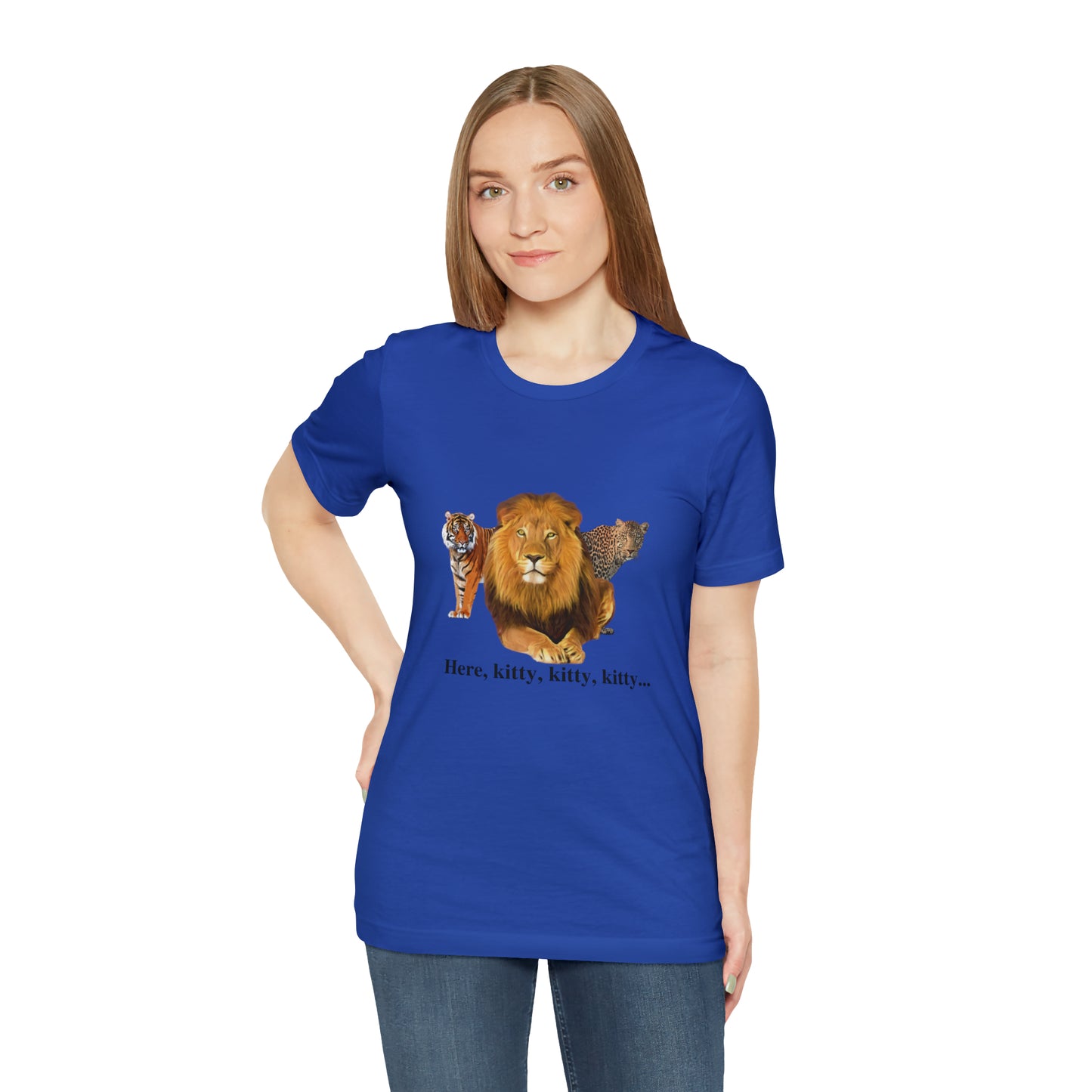 Unisex Big Cats Lion Short Sleeve Tee